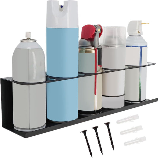  Générique Caulk Tube Holder, Wall Mounted Adhesive Rack, Multi-Layer Storage Organizer, Heavy-Duty Tool Rack, Space-Saving Design (Black, 4-Tier), For Garage, Workshop, Home, Industrial Tools