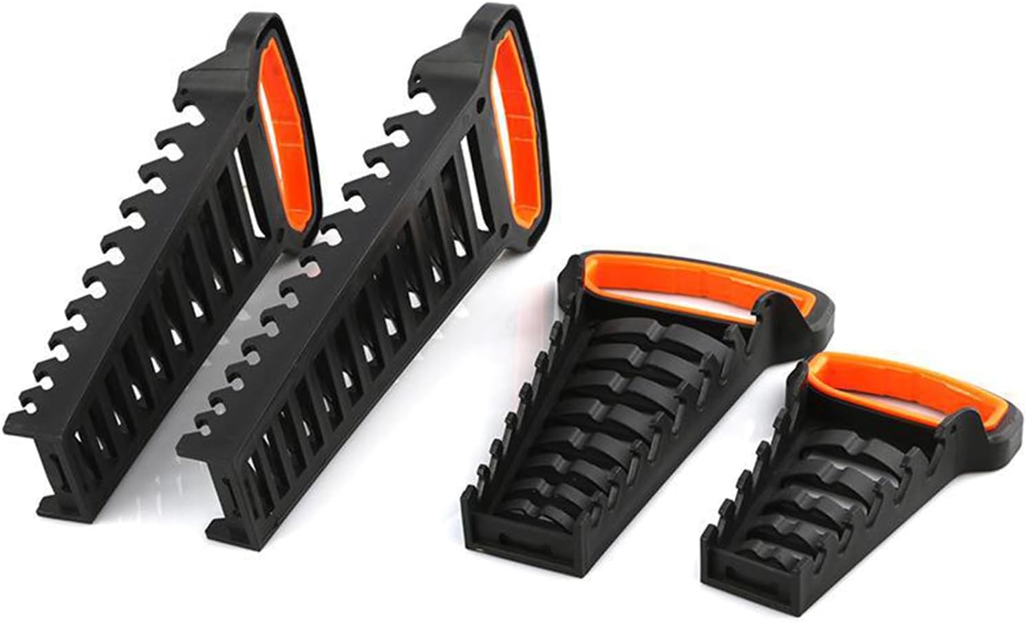  Porte-outils Multi-fentes Pour Clés à Cliquet - Rangement Des Outils - En Plastique - Rails - Plateau Pour La Maison Et Les Espaces De Travail - Garage - Support D'outils De Réparation De Voiture
