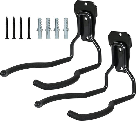  Générique Porte-Outils De Jardin Mural,Porte-Outils Noir Antirouille,Suspension Pour Outils - Organisateur Polyvalent Gain De Place Avec Crochets Pour Système De Rangement Mural De Garage