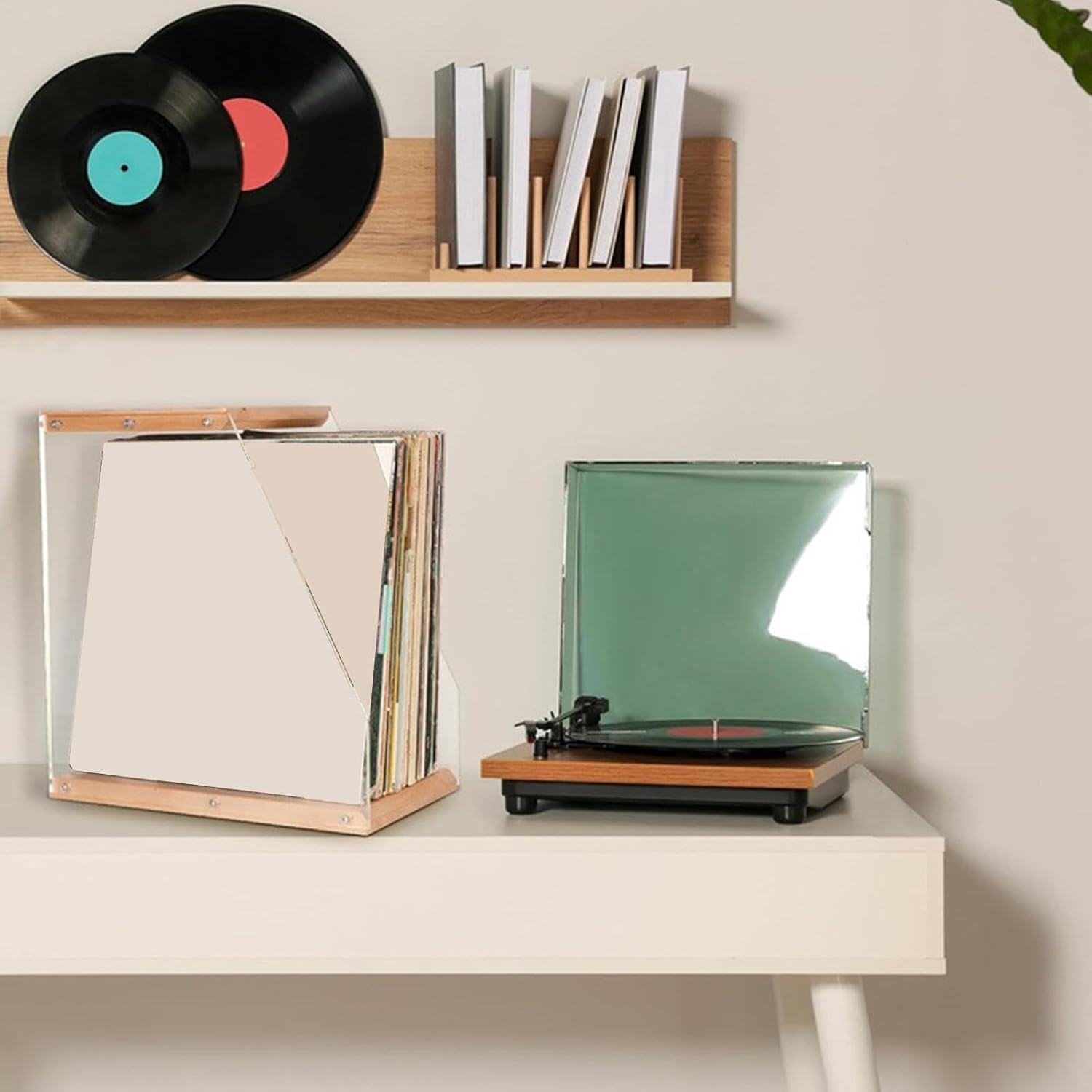  Présentoir à Disques, Support En Acrylique Transparent, Organisateur De Stockage D'albums Moderne, Parfait Pour Le Salon Home Cinéma, Accessoire élégant Pour Appartement, Adolescents, Adultes, Collect