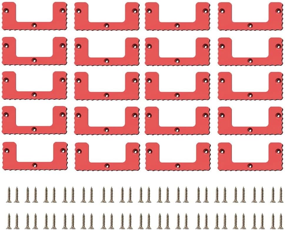  Lot De 8/12/16/20 Crampons De Montage Pour Système PACKOUT - Supports Muraux En ABS Pour Boîtes à Outils, Garage, Atelier, Camion, Solution D'organisation (20 Pièces)