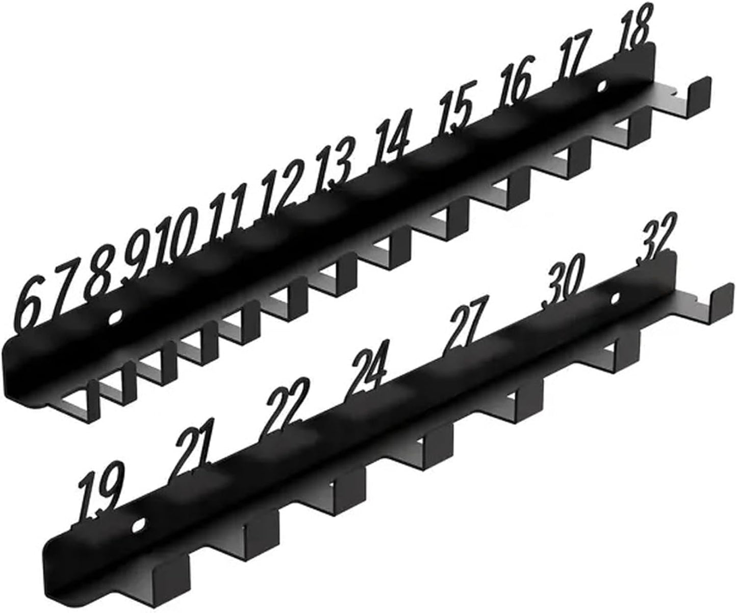 Support De Clé Pour 20 Clés, Organisateur De Clé Mural, Organisateur En Fer Pour Le Stockage Des Outils, Convient à 6mm à 32mm Stockage