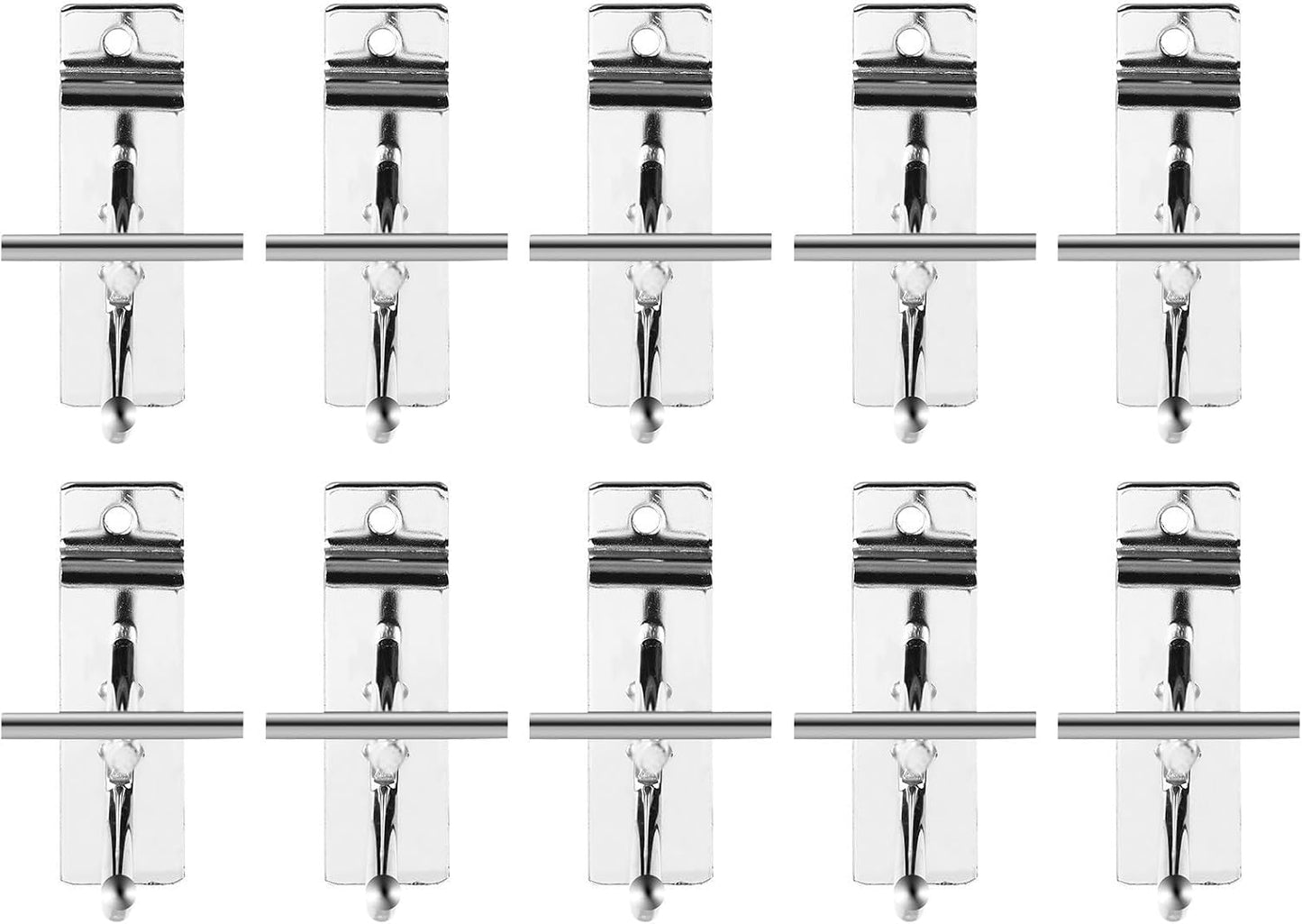  Jojofuny Crochets Muraux Argenté Faciles à Installer Retirer Lot De 10 Pour Panneaux à Lattes Pour Garage Et Rangement D'outils