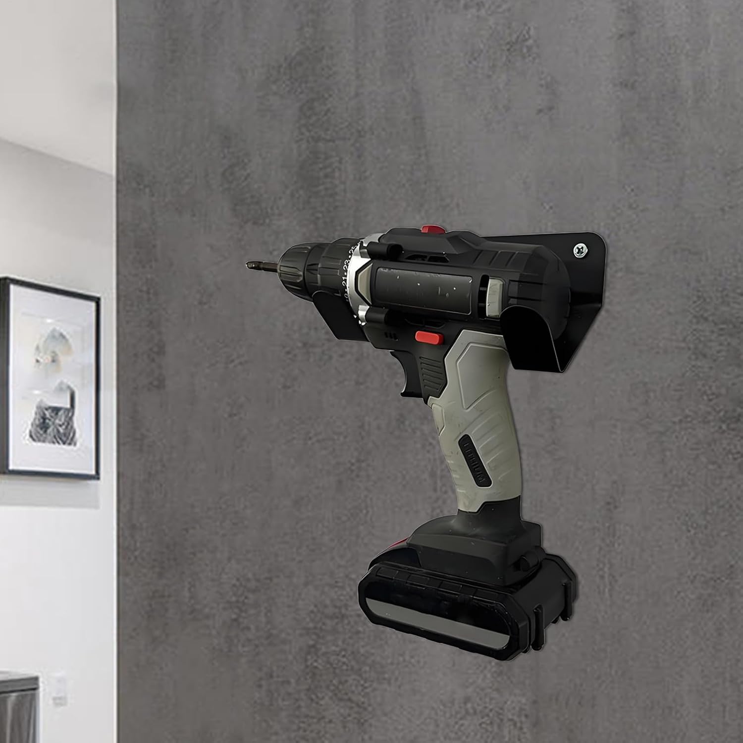  Générique Organisateur D'Outils Électriques | Organisateur Outils Sans Fil Pour Mur,Rangement Robust Pour Abri Atelier Chantier Camion Utilitaire Garage Maison Atelier Solutions Stockage