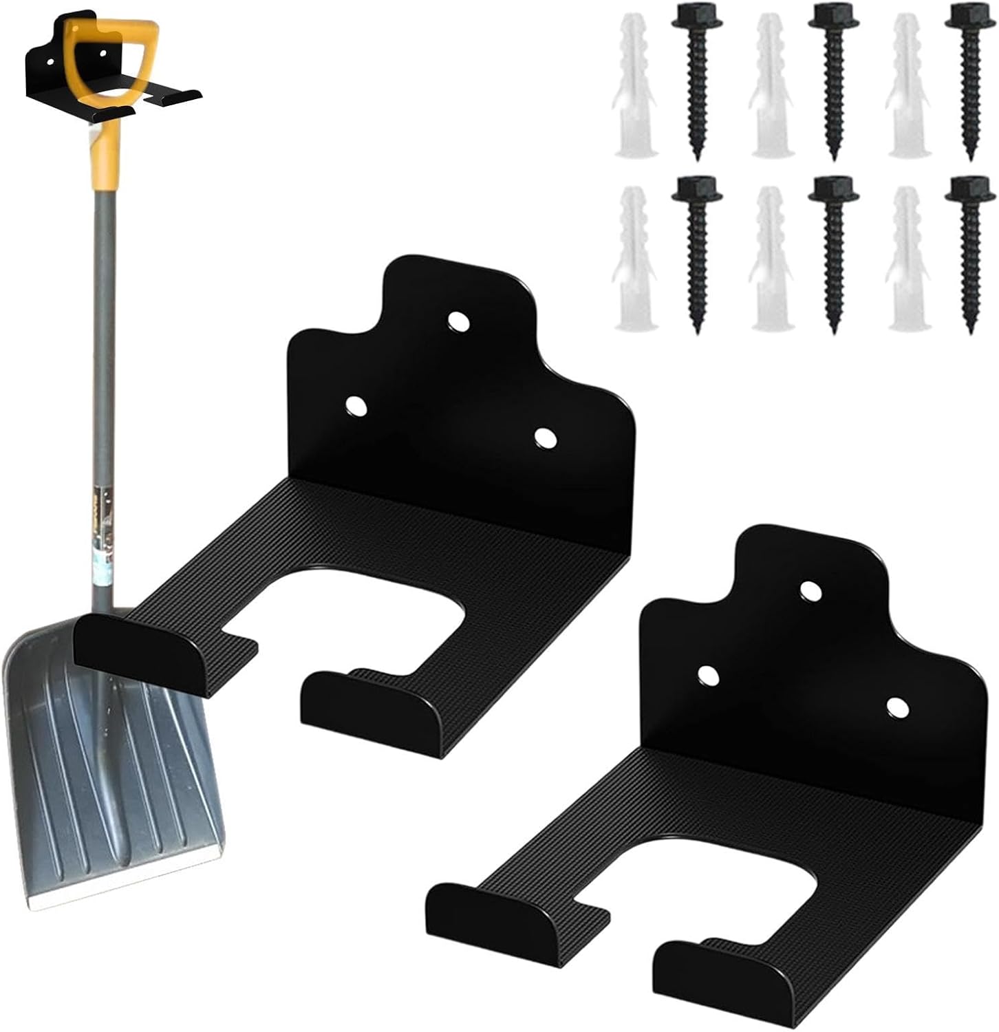  Support De Débroussailleuse - Râteau En Acier Inoxydable Économiseur D'Espace - Support De Rangement Pour Débroussailleuse - Pour Garage Jardin Ferme Cave Pelle Râteau Balai Serpillère Perceuse
