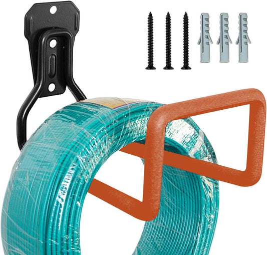 GENERIC Crochets De Garage Robustes En Acier Trempé, 22,9 X 15,2 Cm Avec Revêtement Antidérapant, Support Utilitaire De Rangement Pour échelle, Organiseur Vertical Avec Construction Robuste, Matériel De