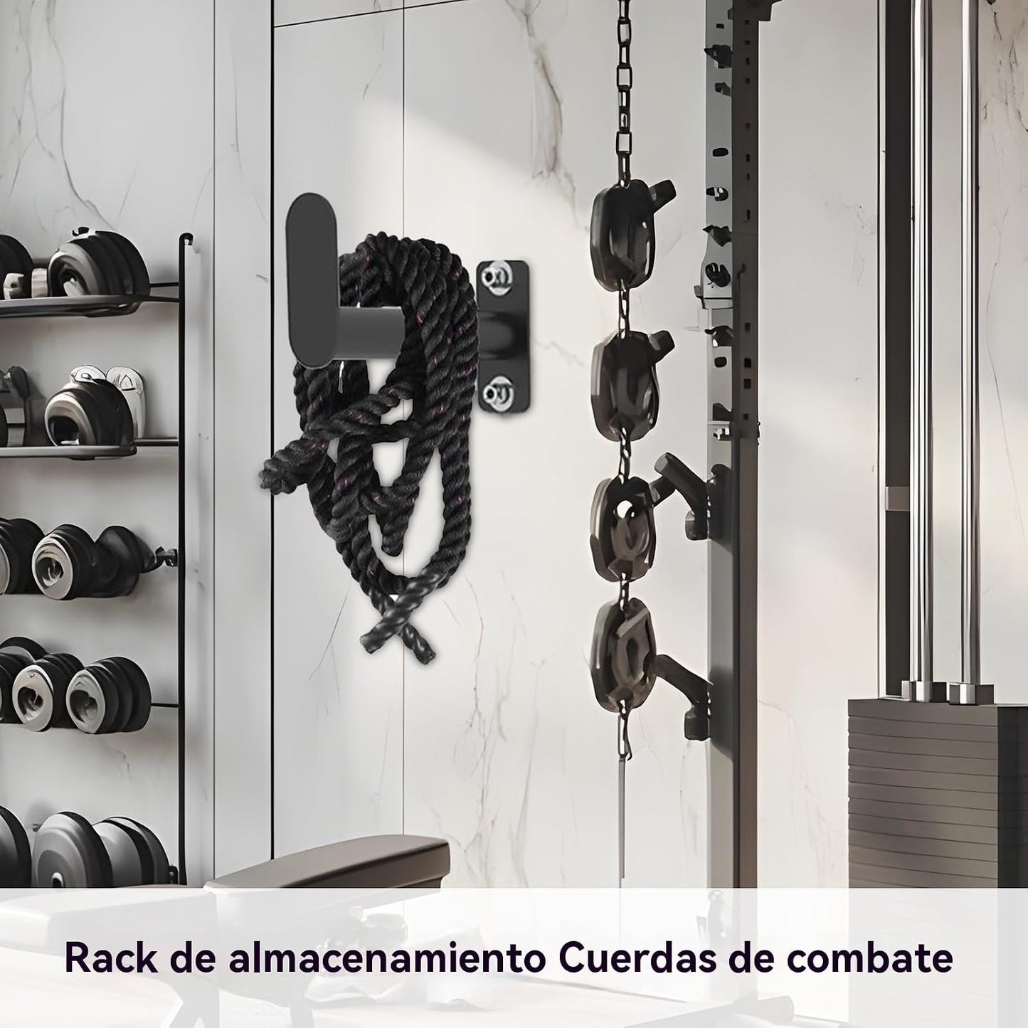  Garage Wall Hangers, Heavy-Duty Storage Hooks, Jump Rope Organizer Rack With Screws, Space-Saving Utility Holder For Gym, Garages, Home, Workshop, Basement, Utility Room, Shed