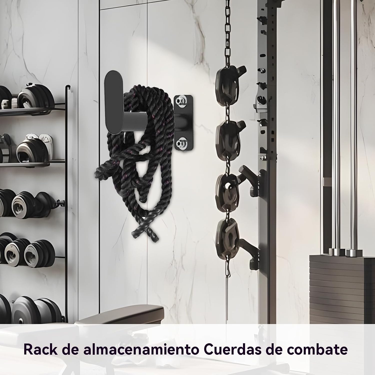  Garage Wall Hangers, Heavy-Duty Storage Hooks, Jump Rope Organizer Rack With Screws, Space-Saving Utility Holder For Gym, Garages, Home, Workshop, Basement, Utility Room, Shed