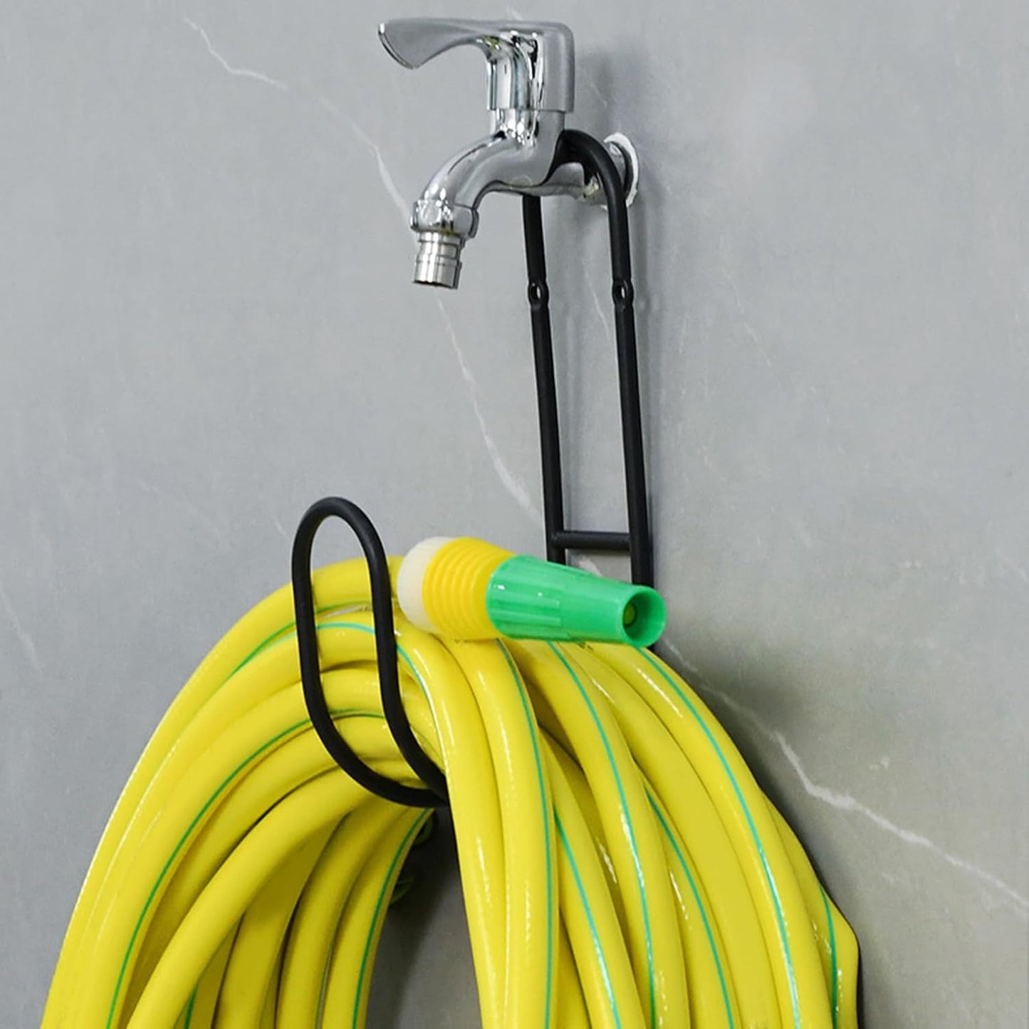  Supports De Tuyau D'eau Pour L'extérieur, En Métal Robuste, Fixation Murale, Support De Tuyau D'arrosage Extérieur | Pour Cordon, Rallonge, Cour, Clôture, Maison