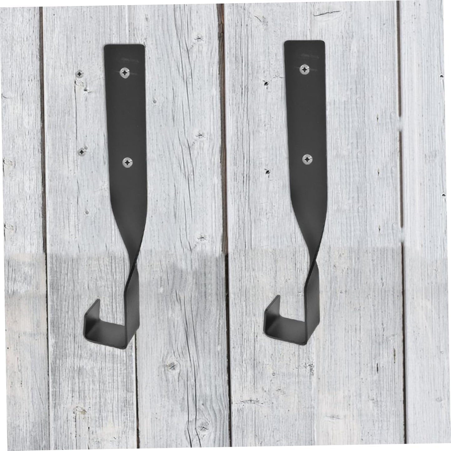  BESTonZON 5 Ensembles Crochet De Scie à Chaîne Cintre étagère Monté Clé Pendaison Crochets En Pour Accrocher Porte-outils Pour Mur De Garage Support De Suspension Mural Fer Noir