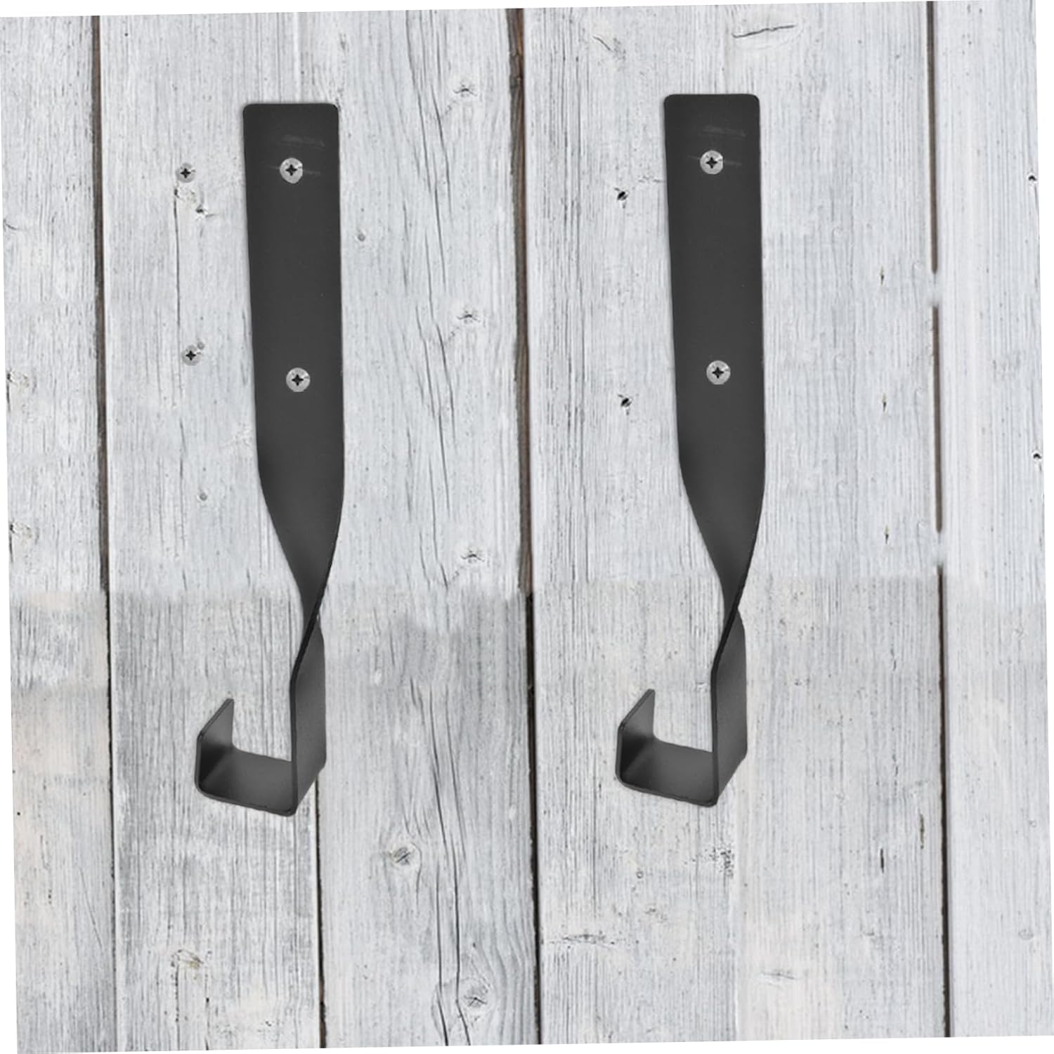  BESTonZON 5 Ensembles Crochet De Scie à Chaîne Cintre étagère Monté Clé Pendaison Crochets En Pour Accrocher Porte-outils Pour Mur De Garage Support De Suspension Mural Fer Noir