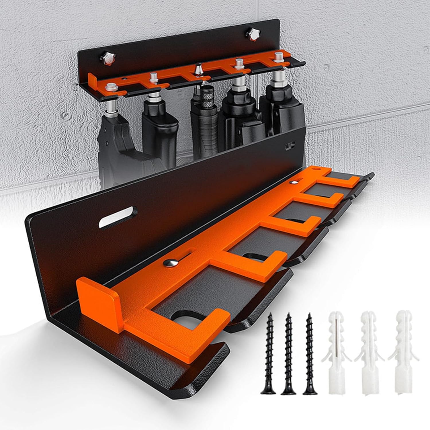 Porte-outils Pneumatique Mural Antirouille Avec 5 Emplacements Pour Outils Efficaces