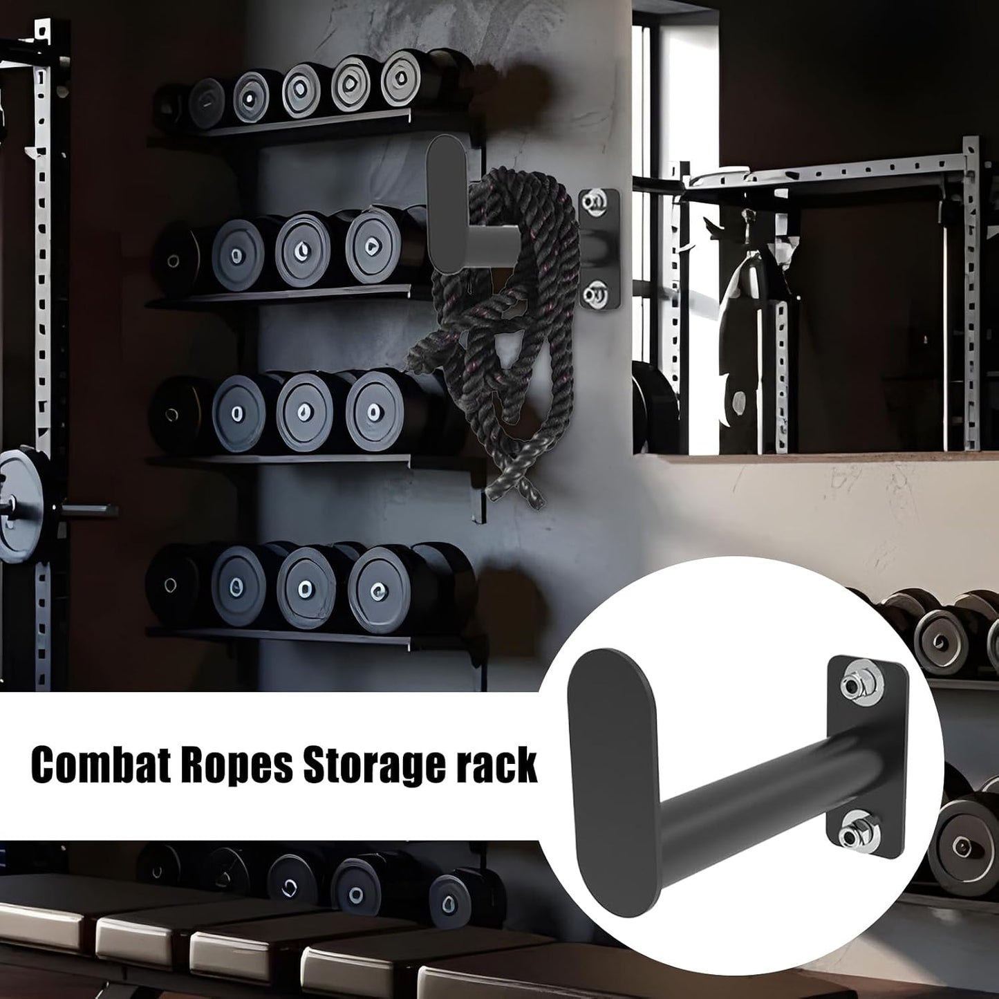  Crochets Muraux De Garage, Crochets De Rangement Robustes, Support De Rangement Pour Corde à Sauter Avec Vis, Support Utilitaire Peu Encombrant Pour Salle De Sport, Garages, Maison, Atelier, Cave