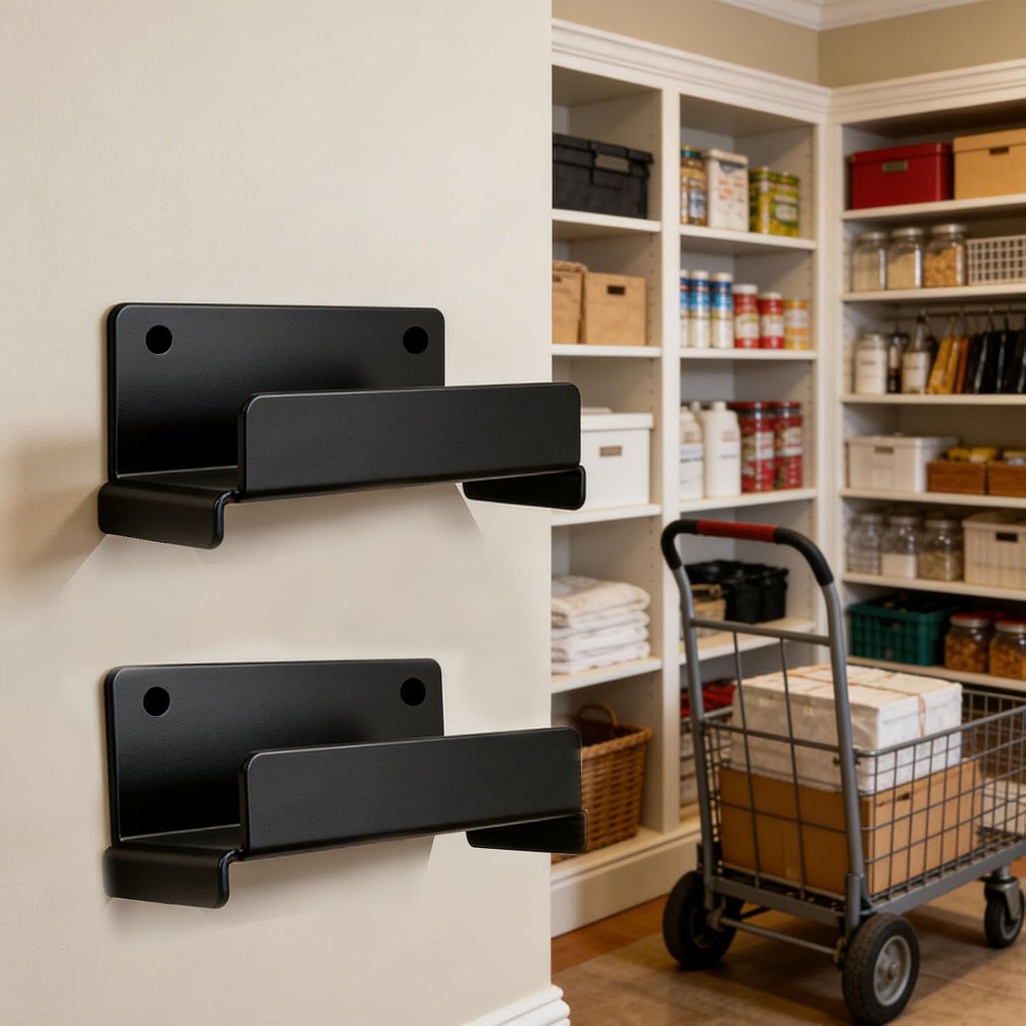 Genérico Ladder Holder - Heavy Duty Steel Mount, Multifunctional Wall Hooks, Garage Tool Organizer With Secure Grip, Storage Rack With Easy Install For Concrete Wood Chair, Ladder Holder, Durable Accessory For