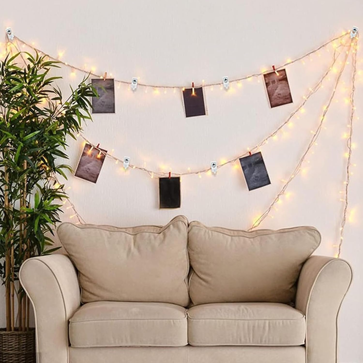  Générique Crochets Pour Guirlandes Lumineuses,Attaches Extérieures Pour Lumières | Lot De 10 Supports Étangs Résistants Déco Jardin Intérieur Stylisation Stable Rideaux Décoration Fêtiche Activités