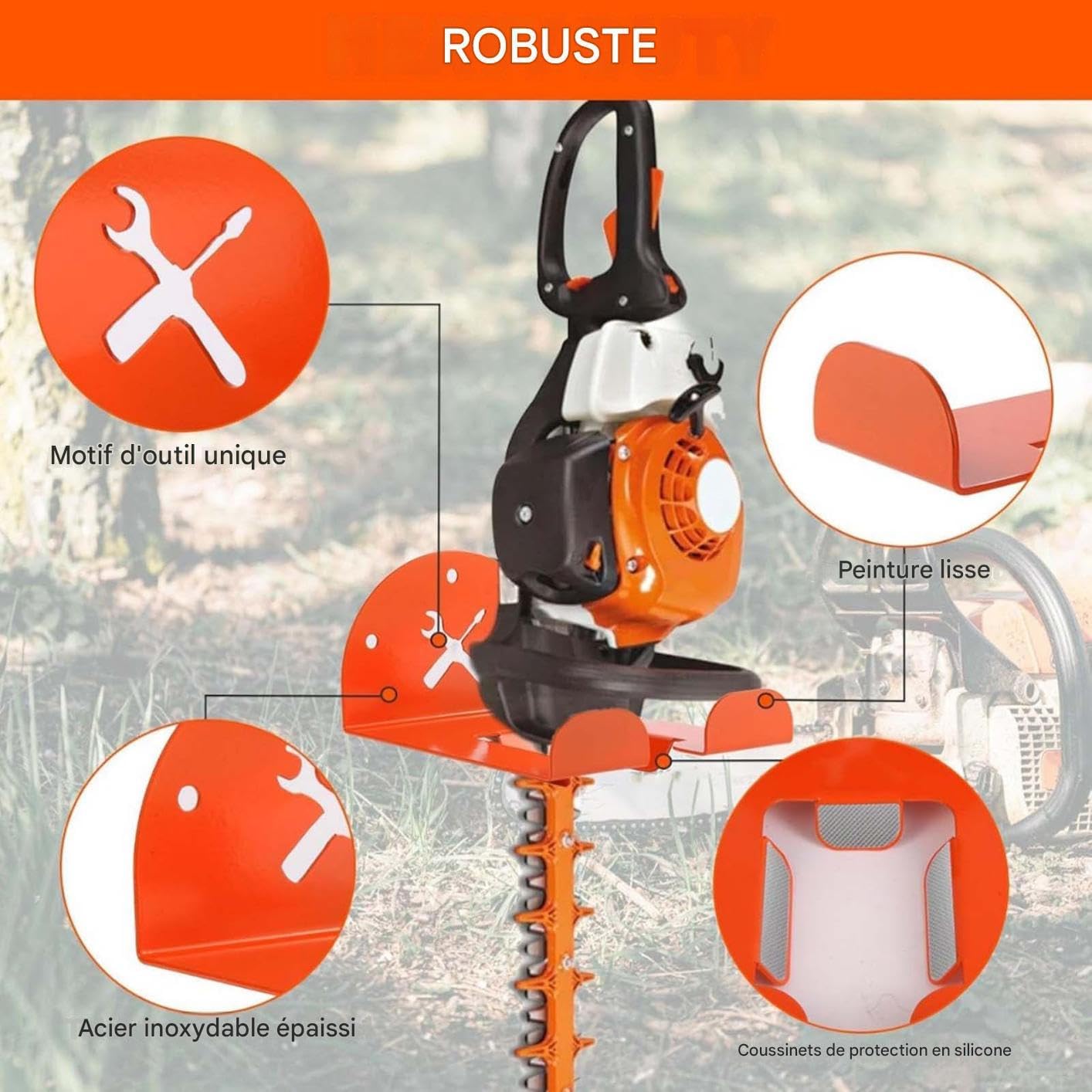  Organisateur D'Outils De Jardin,Rangement Gain De Place - Organisateur De Stockage Pour Outils Sans Fil | Pour Atelier Cave Hommes Père Enthousiastes De Jardinage
