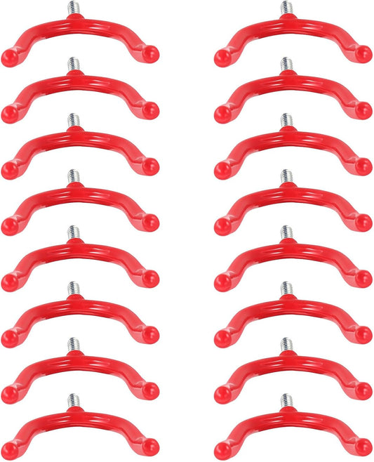  Healeved 16pcs Crochets Multi-usages En Acier Revêtement Vinyle Rouge, Support Mural Robuste De Y, Pour Rangement Outils Lourds La Maison Et Garage