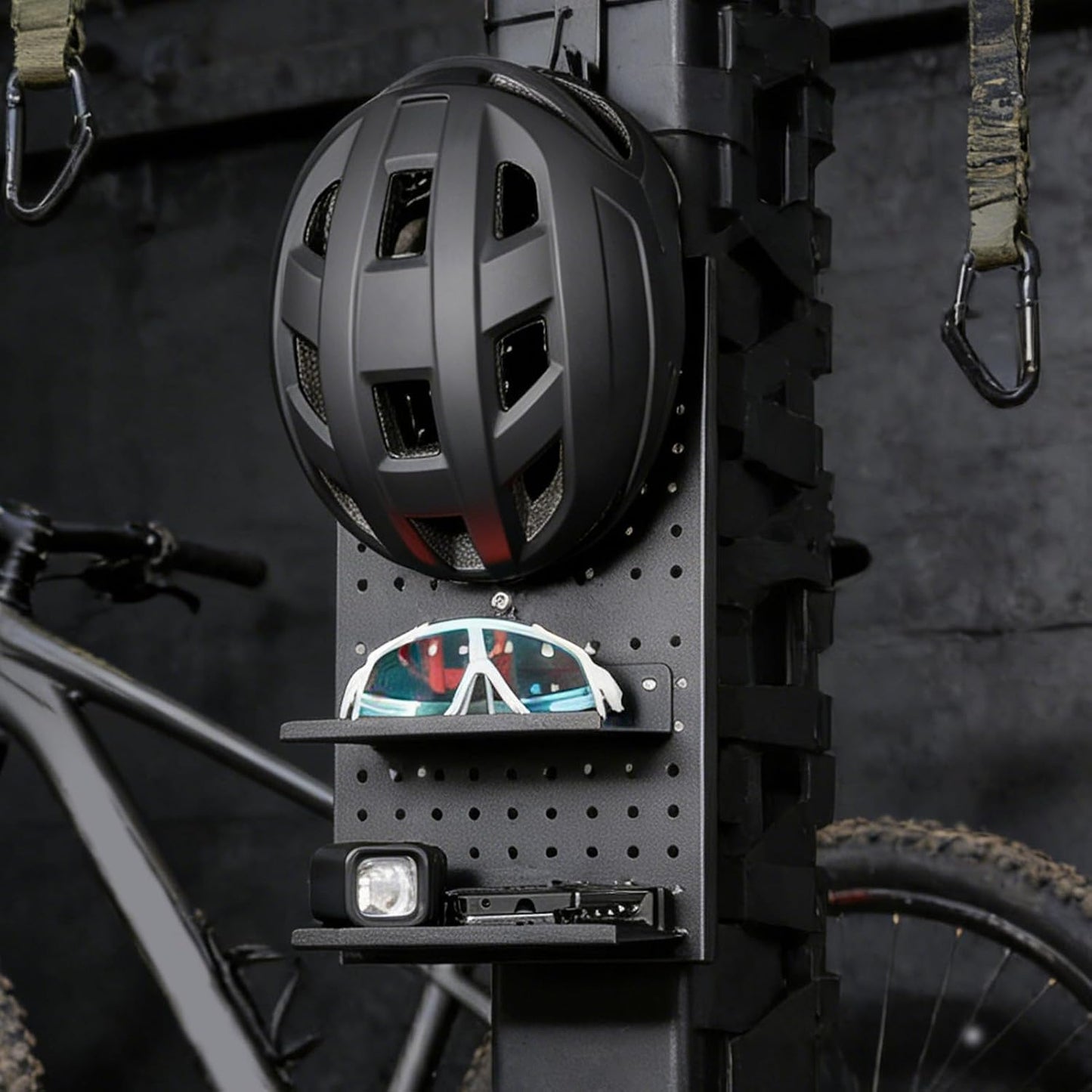  Support D'affichage Pour Panneau Perforé | Organisation D'extension D'outils En Alliage D'aluminium, Support De Casque De Moto | Pour Mur, Garage, Artisanat, Bureau, Atelier
