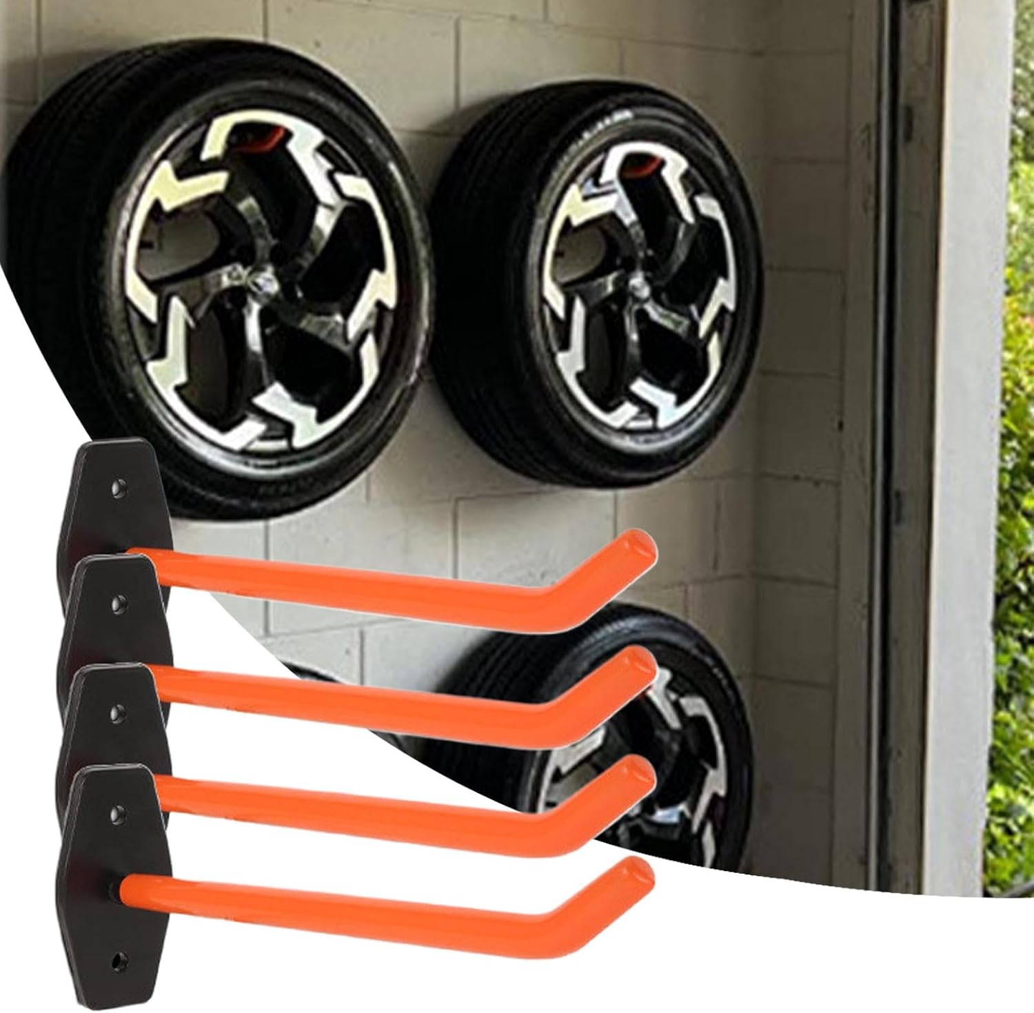  Support Mural, Crochets De Garage Robustes, Porte-échelles, Rangement Mural Pour Portes, Palets Et Tuyaux, Robuste Pour Hommes Et Femmes) 27 Cm Pour Garage Ou Atelier