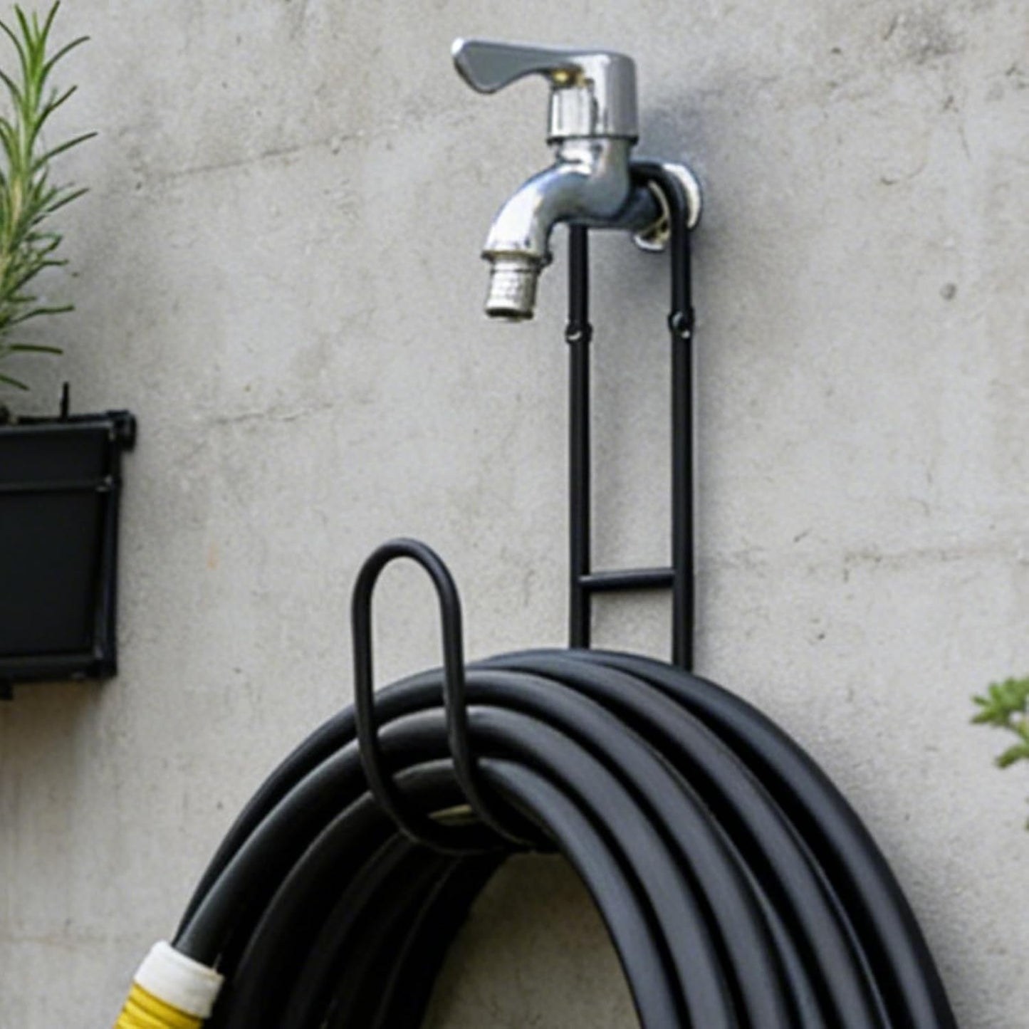  Supports De Tuyau D'eau Pour L'extérieur, En Métal Robuste, Fixation Murale, Support De Tuyau D'arrosage Extérieur | Pour Cordon, Rallonge, Cour, Clôture, Maison
