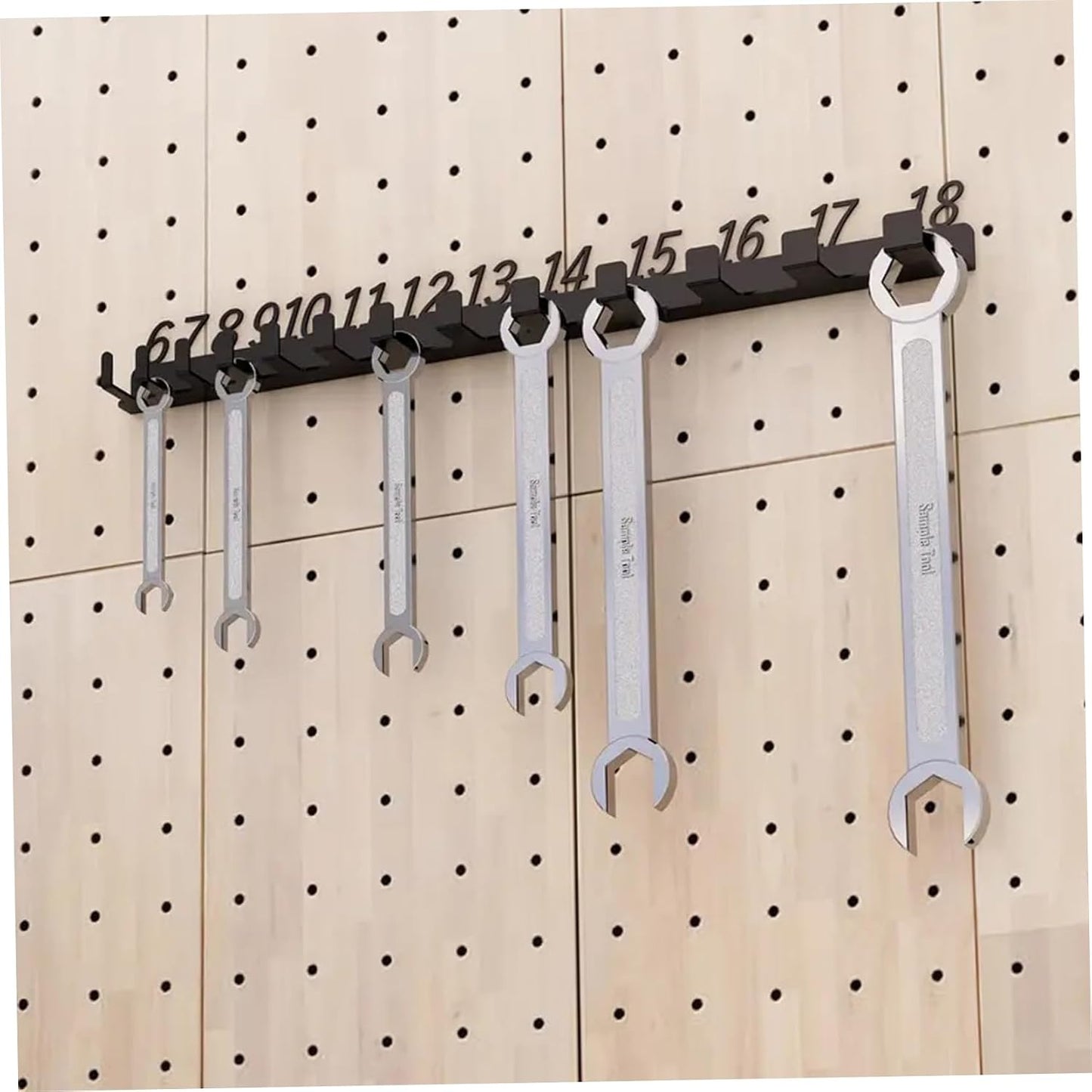  Support De Clé Pour 20 Clés, Organisateur De Clé Mural, Organisateur En Fer Pour Le Stockage Des Outils, Convient à 6mm à 32mm Stockage