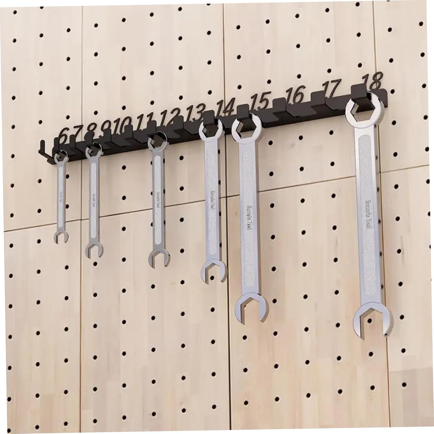  Support De Clé Pour 20 Clés, Organisateur De Clé Mural, Organisateur En Fer Pour Le Stockage Des Outils, Convient à 6mm à 32mm Stockage