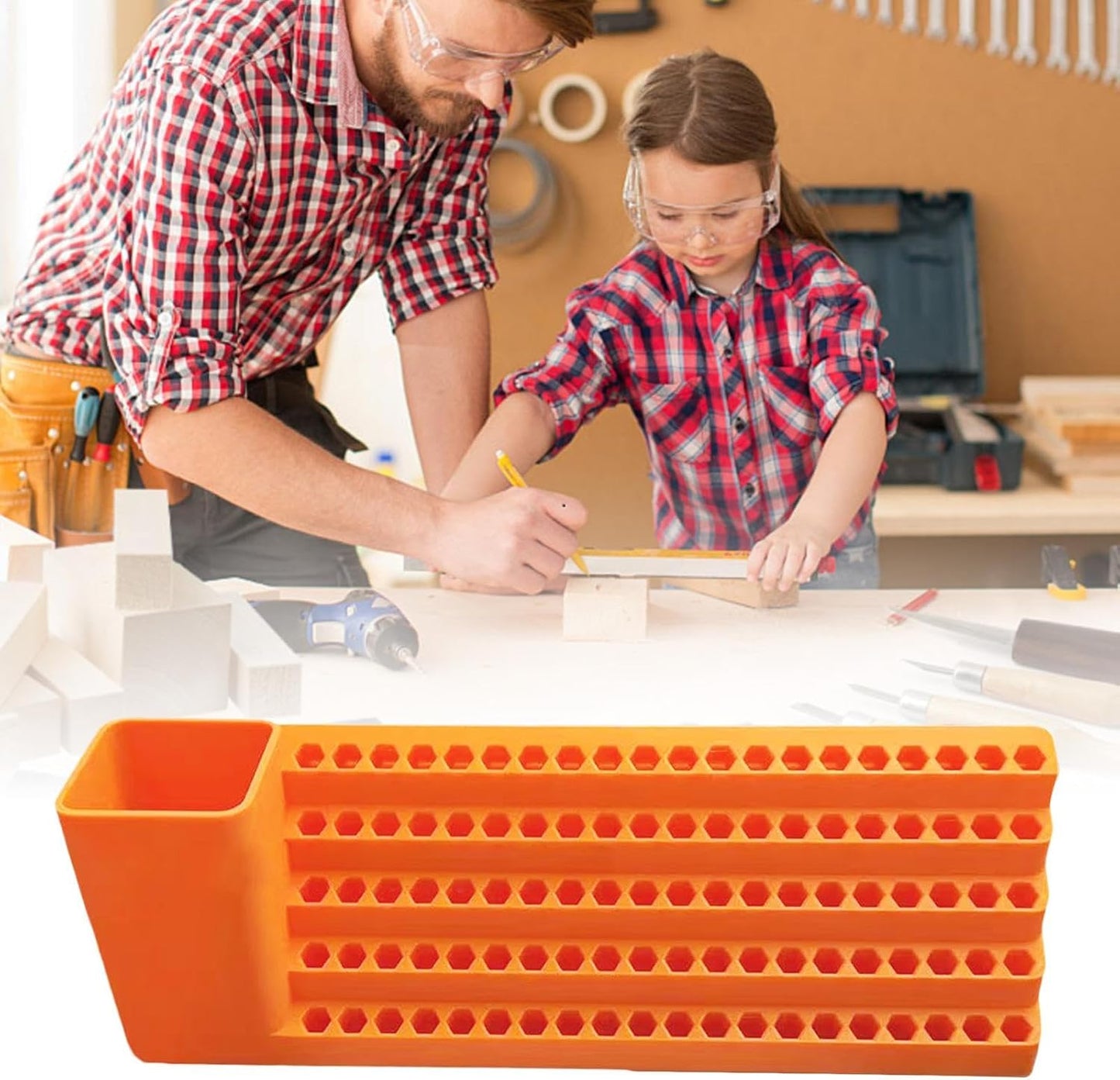 GENERIC Étagère De Rangement Pour Tournevis - Organiseur D' De Tournevis Pour Cave, Jardin, Menuiserie, Garage, Mécanicien, Atelier, Maison, Construction