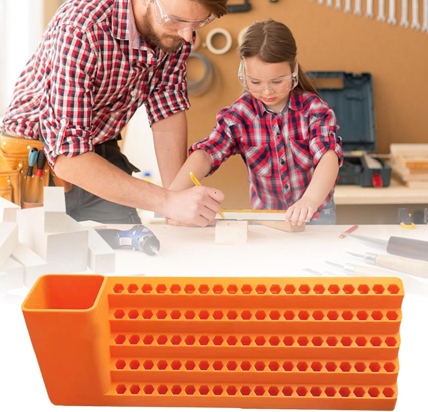 GENERIC Étagère De Rangement Pour Tournevis - Organiseur D' De Tournevis Pour Cave, Jardin, Menuiserie, Garage, Mécanicien, Atelier, Maison, Construction