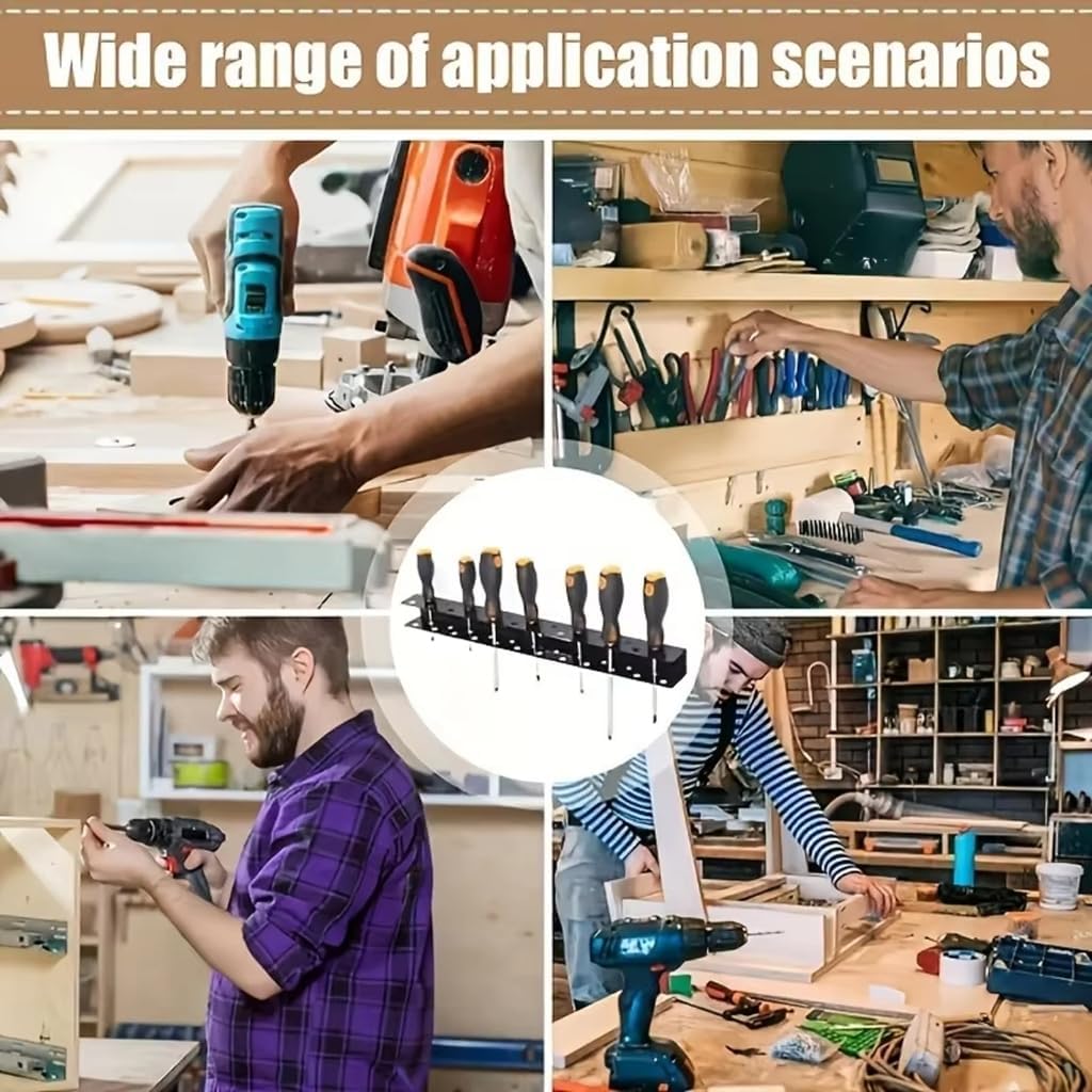  Support De Rangement Mural En Métal Pour Outils De Rangement Efficace Dans Le Garage