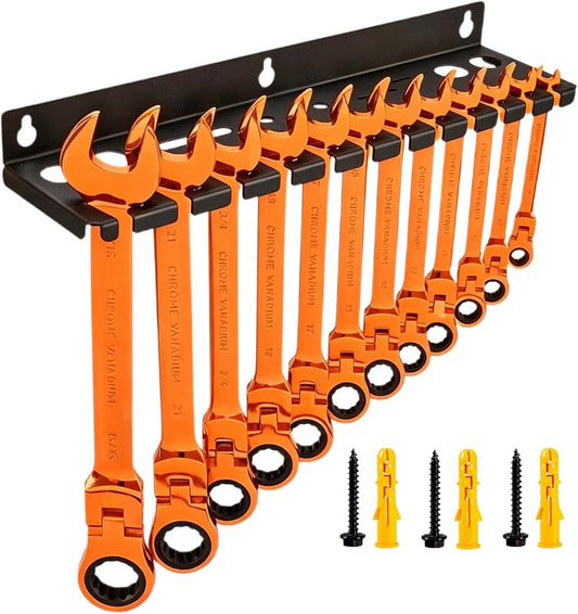  Générique Organisateur De Clés À Douille,Stockage D'Outils Grande Capacité,Organisateur Pour Clés Mixtes | Pour Tournevis Hexagonaux Cliquet Cutter Ciseaux Maison Garage Atelier Espace Travail Coin