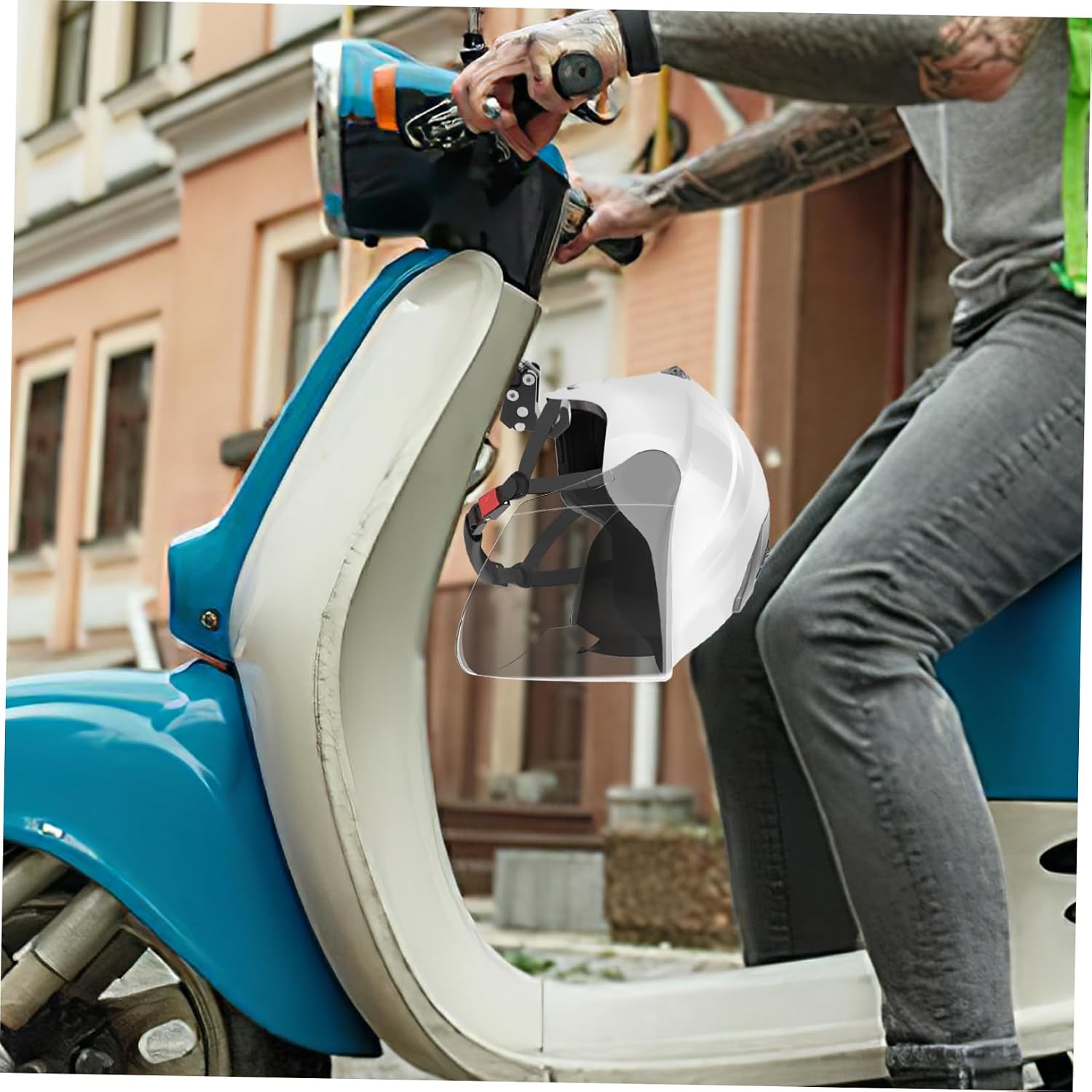  Yardwe De Fixation Pour Casque De En Métal Robuste Polyvalent Pour À Scooter Cyclomoteur Vélo Électrique