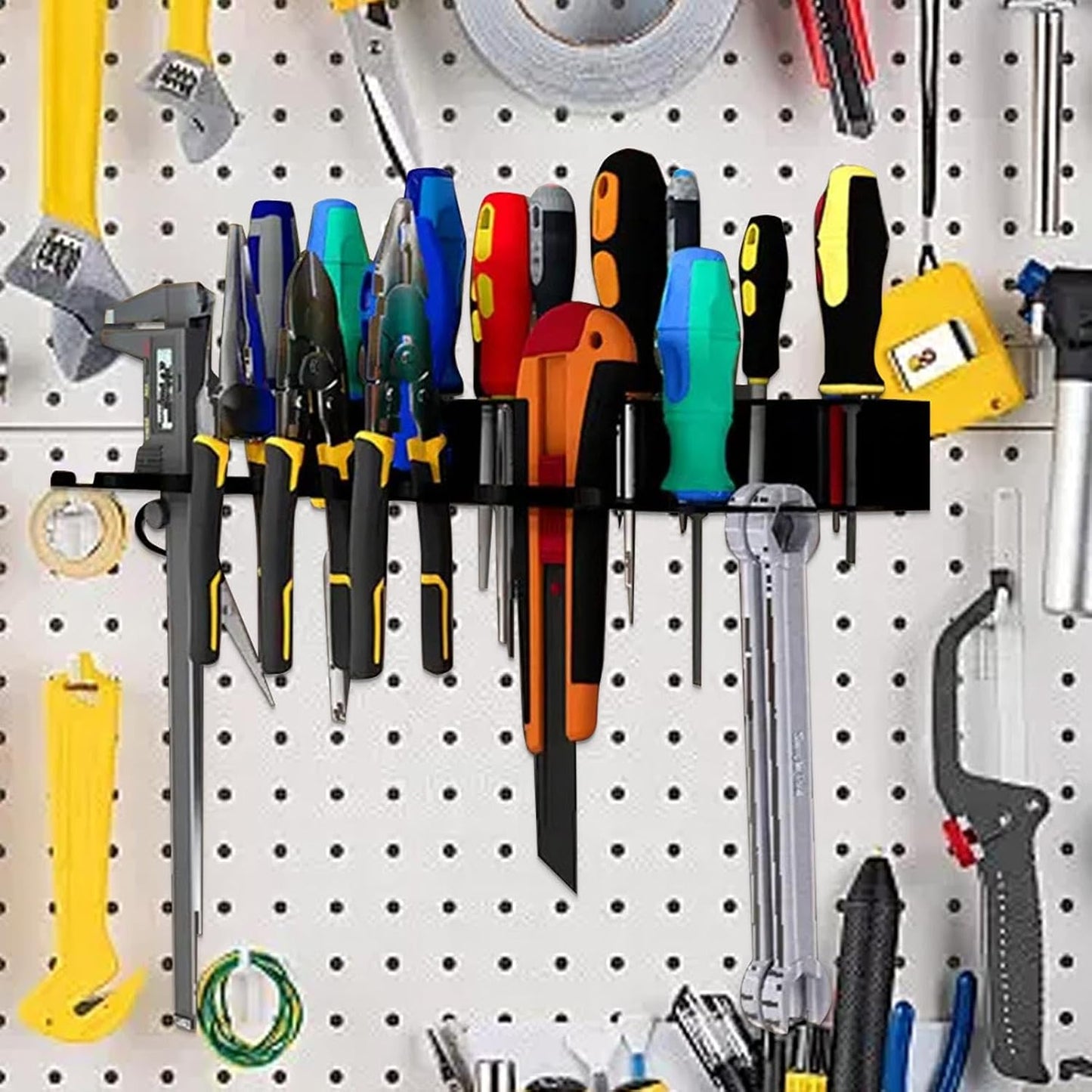 Genérico Screwdriver Holder Organizer, Metal Tool Organizer, Wrench Storage Rack, Plier Tool Organizer, Screwdriver Rack Organizer, Polyvalent Tool Storage, Rack, Plier Storage Organizer, Wrench Ho