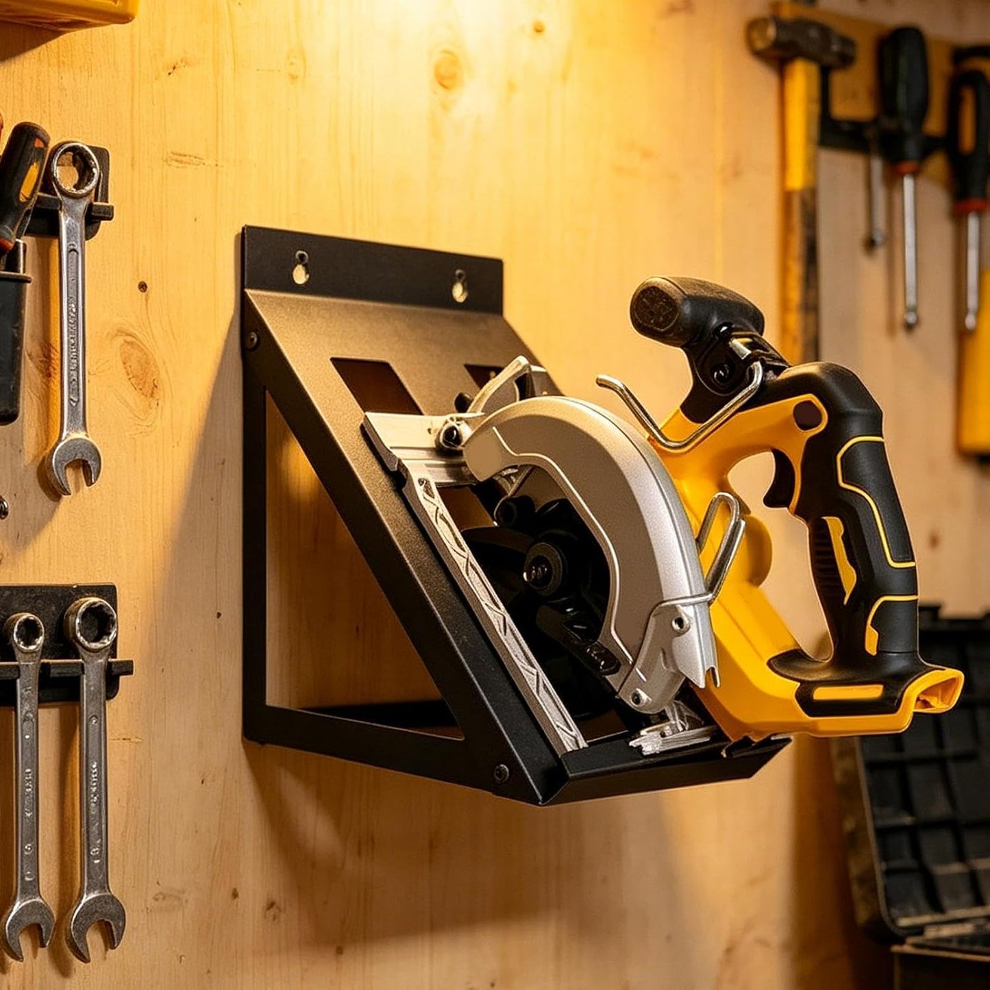  Porte-outils électriques | Support Scie Circulaire Mural | Support à Scie Circulaire Pour Garage | Pour Appartement, Atelier, Garage, Cabanon, établi, Sous-sol, Jardin