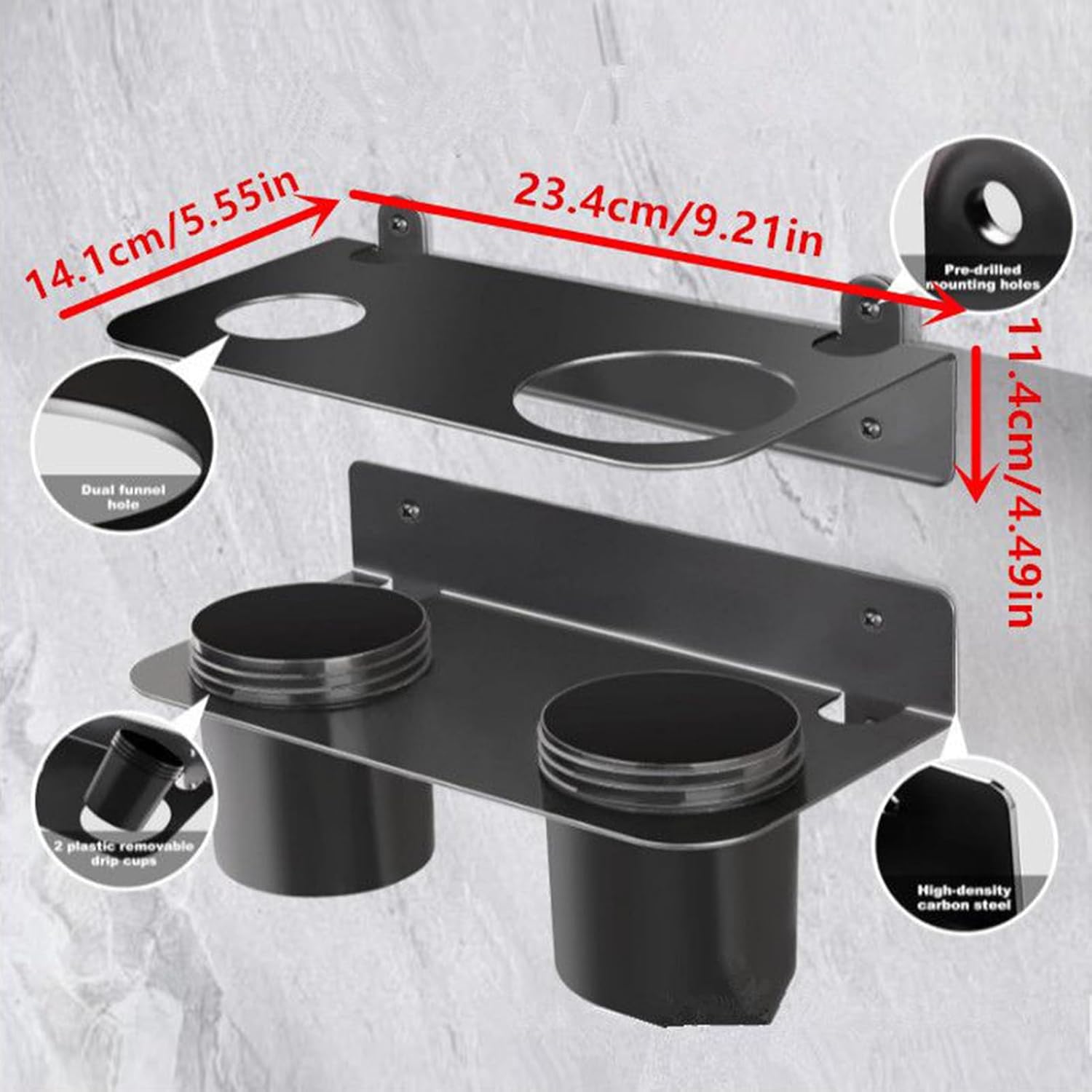  Porte-entonnoir à Huile | Support Mural Pour Fluide – Organiseur Mural Pour Camping, Abri De Jardin, Remorque, Maison, Cuisine, Salle De Pause, Garage