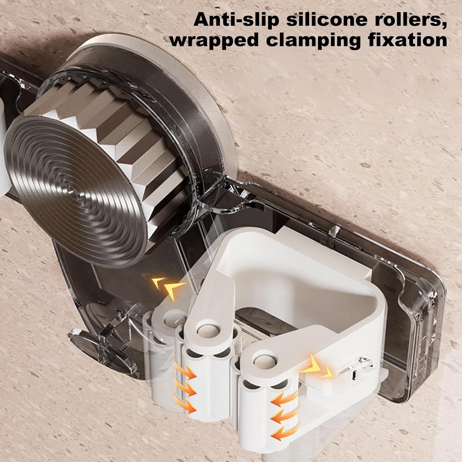  Support De Rangement Mural Pour Balais, Serpillère Et Balai, Organisateur D'outils Pour Un Rangement Efficace Et Un Accès Facile Aux Fournitures De Nettoyage Dans Votre Garage Ou Cuisine, 19 X