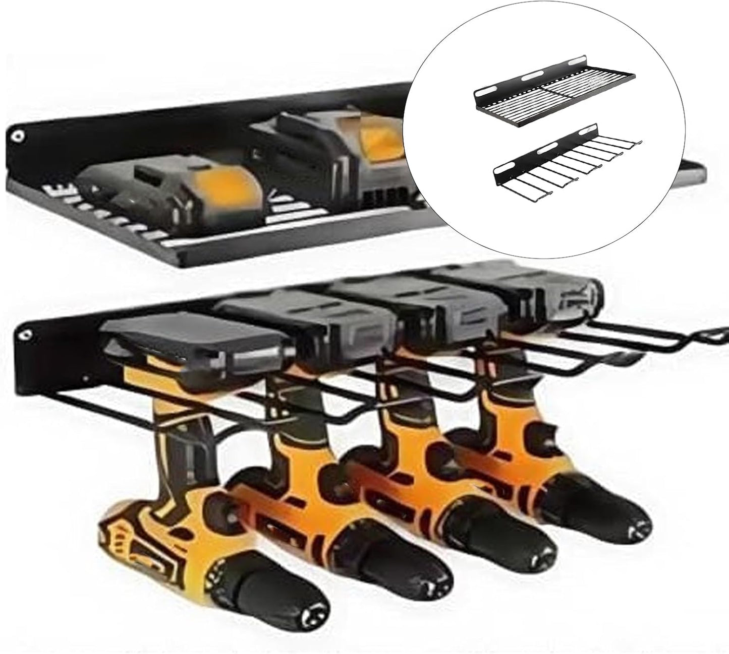  Support Mural Pour Outils électriques Pour Perceuse, Tournevis, Rangement Robuste Pour Outils De Rangement