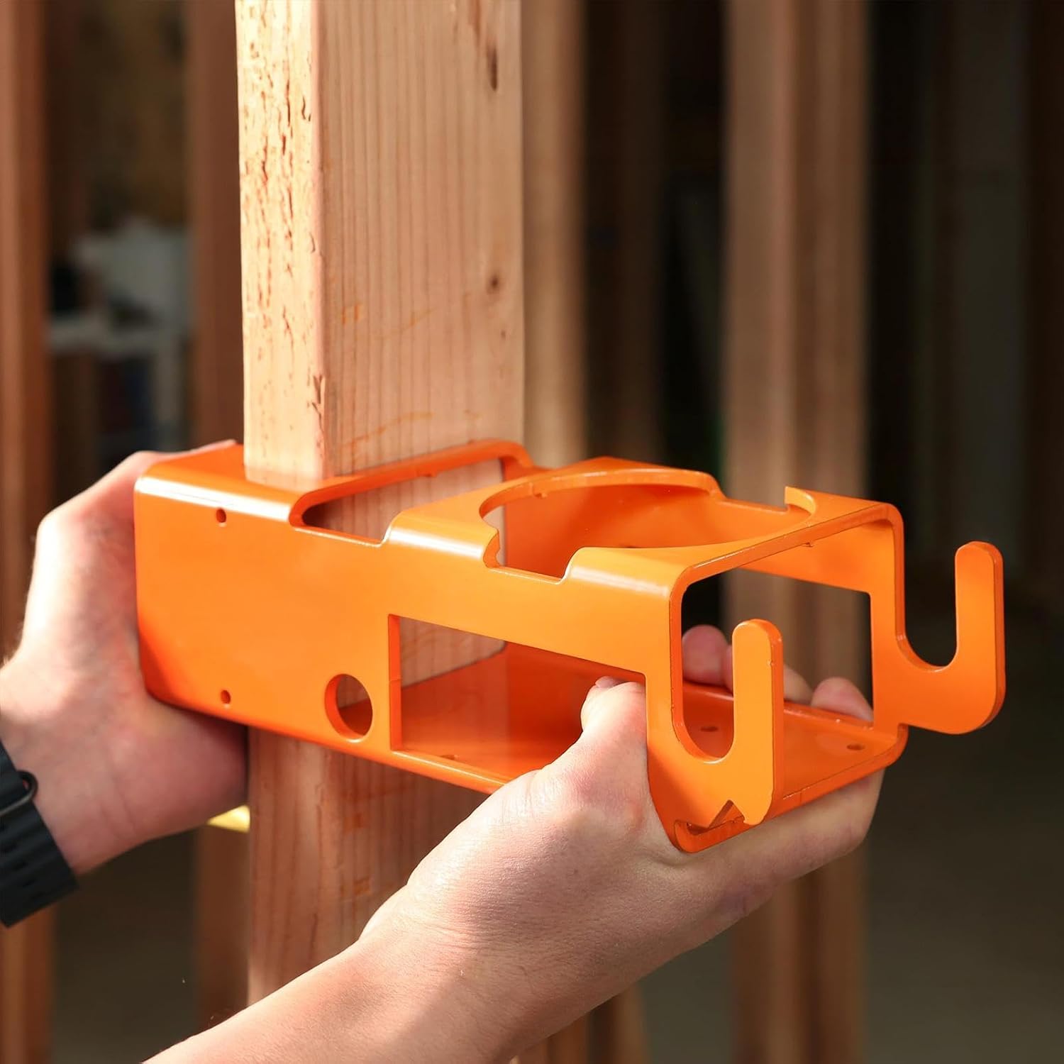  Étagère De Rangement Robuste Pour Chantier, Organisateur D'outils, Support De 26,7 Cm Avec Crochets Utilitaires, Fente Pour Téléphone Haute Capacité, Accessoire D'atelier Avec Outil De Style Robuste