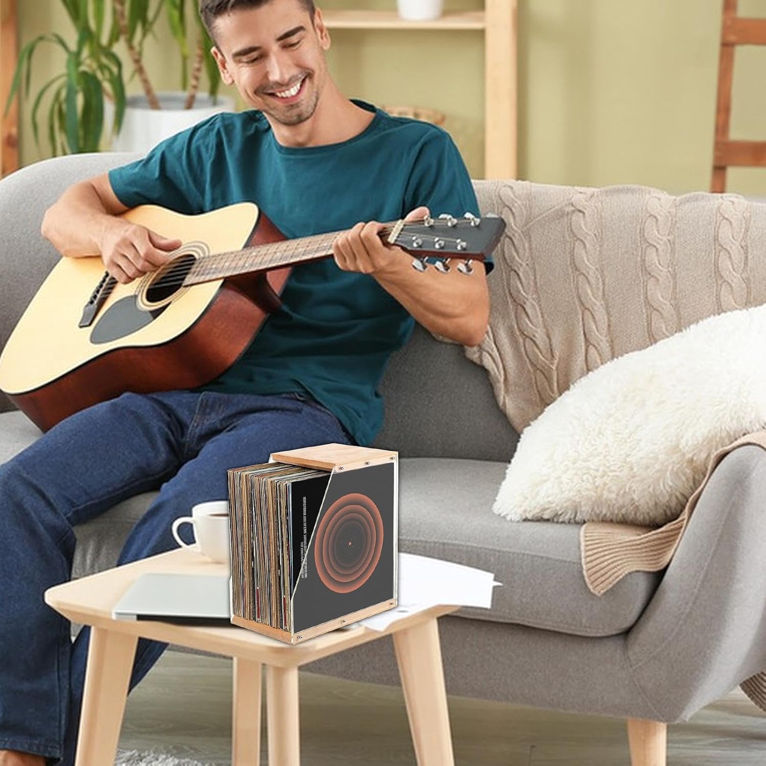  Présentoir à Disques, Support En Acrylique Transparent, Organisateur De Stockage D'albums Moderne, Parfait Pour Le Salon Home Cinéma, Accessoire élégant Pour Appartement, Adolescents, Adultes, Collect