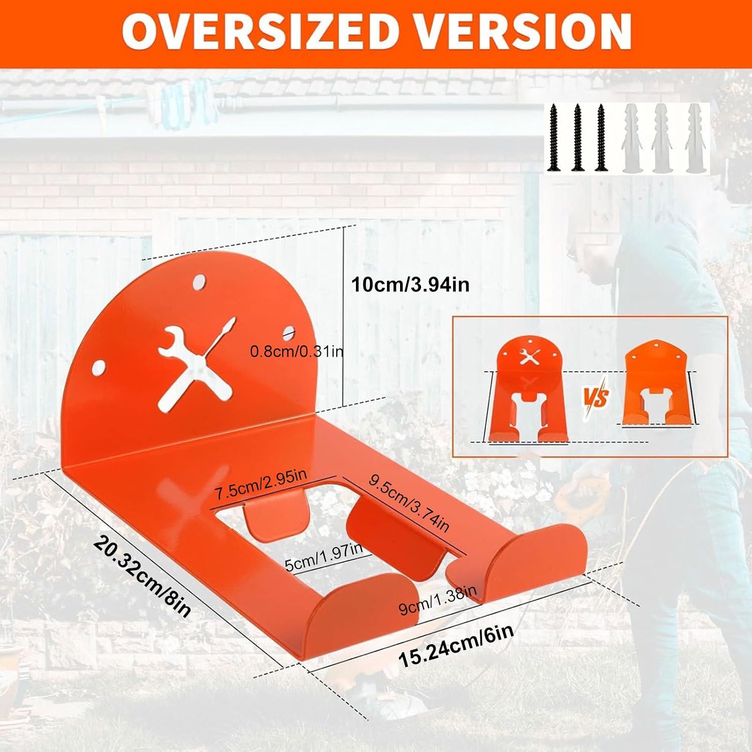  Organisateur D'Outils De Jardin,Rangement Gain De Place - Organisateur De Stockage Pour Outils Sans Fil | Pour Atelier Cave Hommes Père Enthousiastes De Jardinage