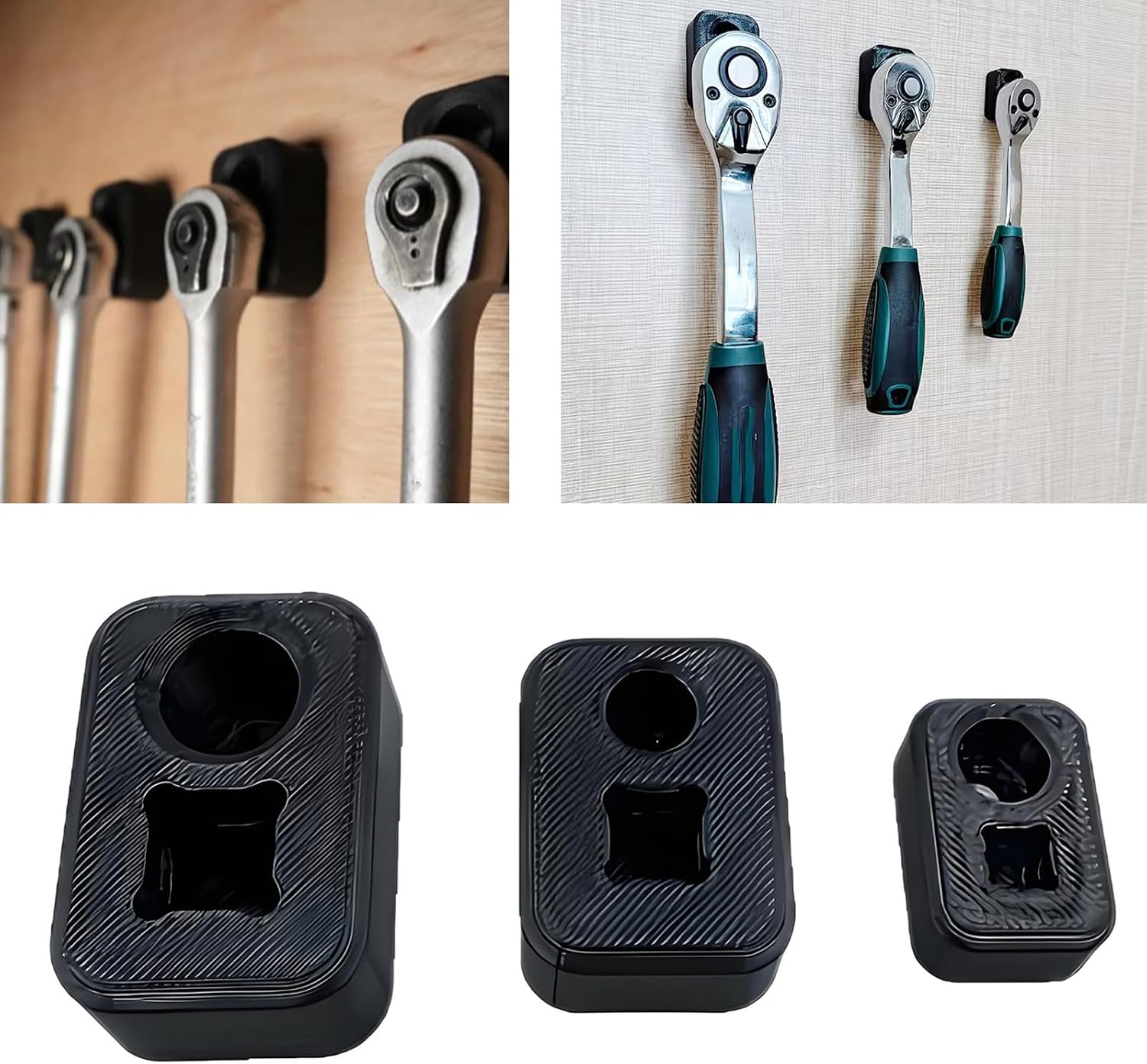  Porte-outils Mural Robuste En Plastique, 3 Pièces, Pour Systèmes D'organisation De Jeu De Douilles, Porte-clé Robuste, Porte-outils Permanent