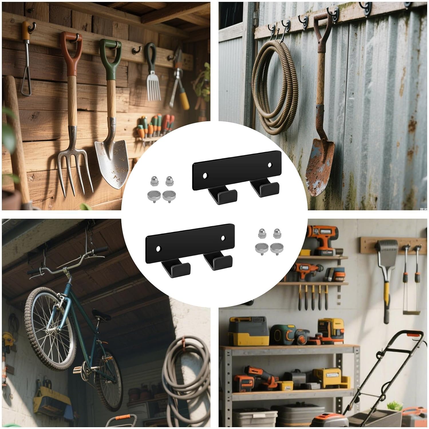 GENERIC Porte-clés Magnétique Pour Mandrin – Organiseur De Rangement Magnétique Pour Outils De Tour Et D'atelier | Construction En Acier Avec Matériel De Montage, Accessoire Mural En 2 Pièces, Pour Garage