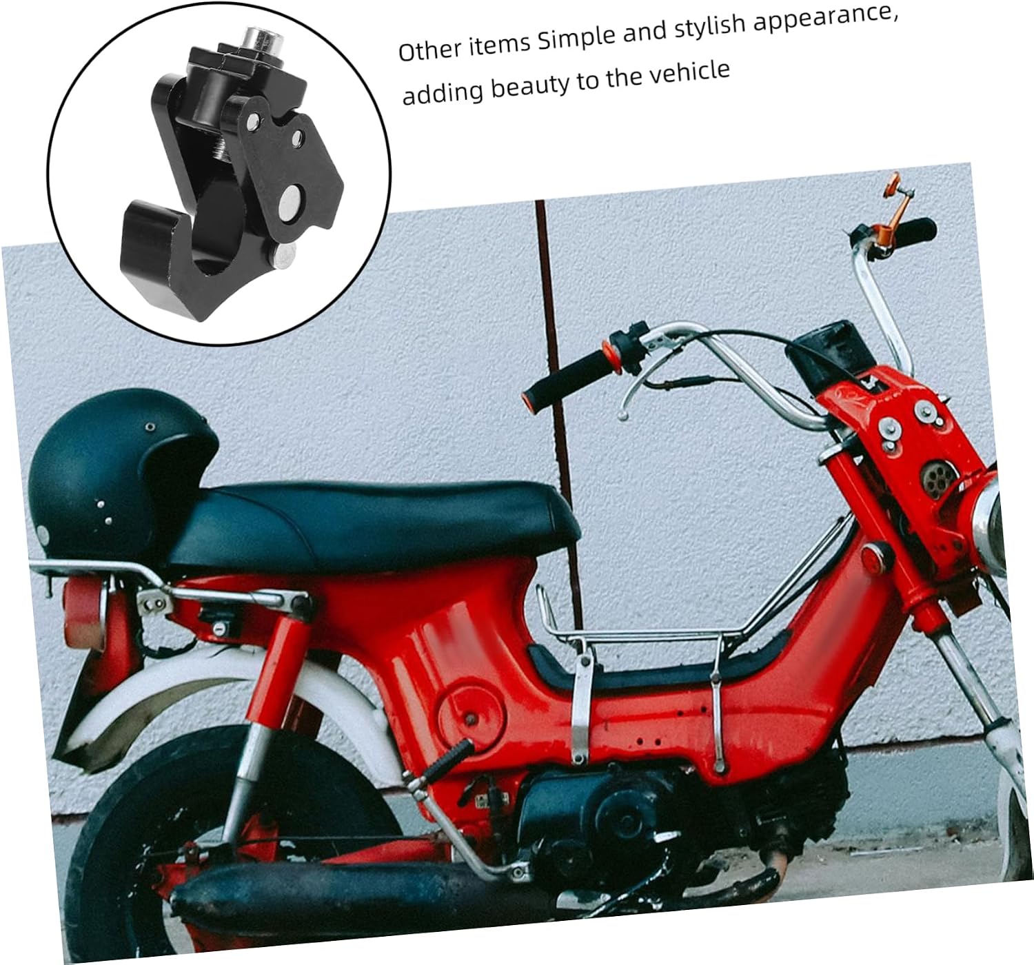  Yardwe De Fixation Pour Casque De En Métal Robuste Polyvalent Pour À Scooter Cyclomoteur Vélo Électrique