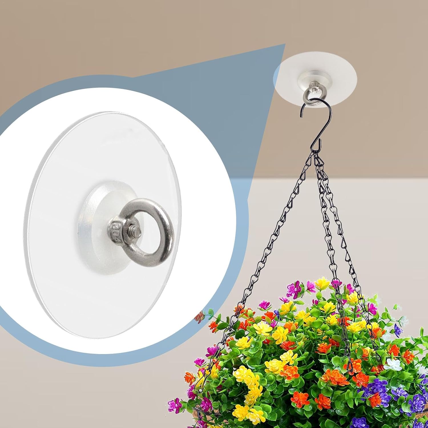  Crochets De Plafond Adhésifs, Crochets Muraux Adhésifs – 5 Crochets Résistants, Crochet De Plafond, Crochet Utilitaire Pour Plafond, Mur, Porte, Utilisation Intérieure Et Extérieure