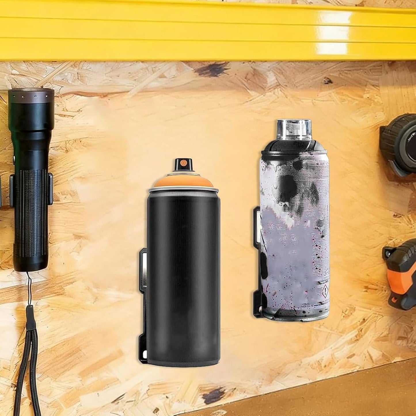GENERIC Support De Rangement Magnétique Pour Bouteilles, Support Mural, Base Antidérapante Puissante, Fonction D'économie D'espace, Accessoires D'outils, Garage, Atelier, Rouge, 190 Caractères Au Choix