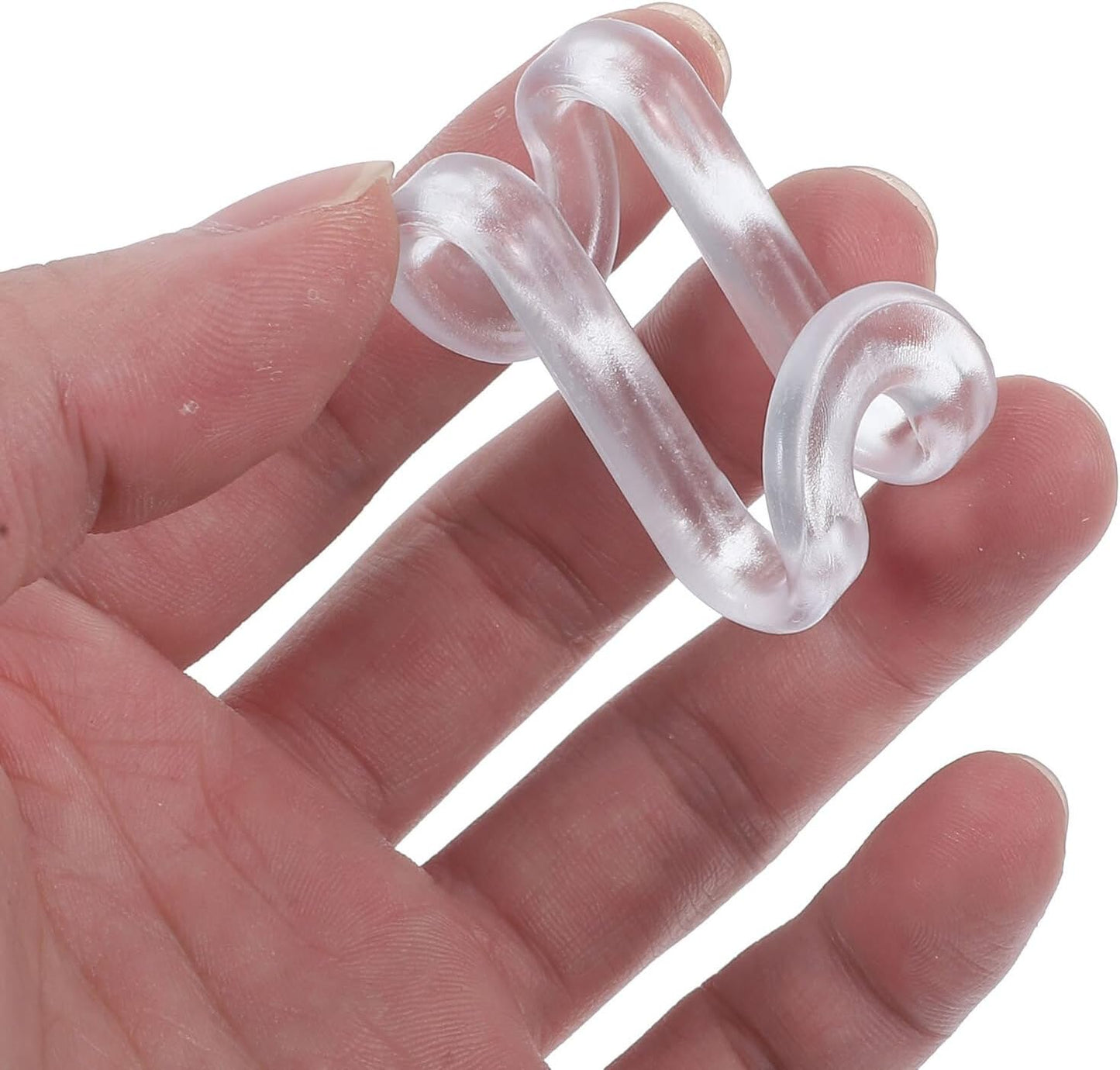  Ciieeo Lot De 30 Crochets De Connexion Transparents Pour Cintres, Connecteurs Empilables En Plastique Gain De Place, Organisateur De Placard Polyvalent Pour Rangement Des Vêtements