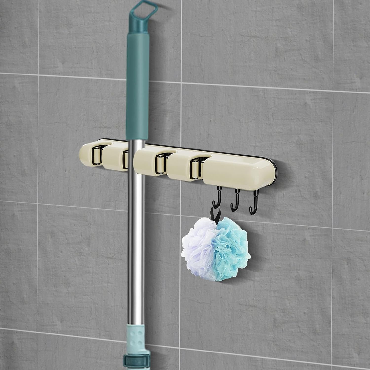  Organiseur D'outils De Cuisine, Porte-outils De Garage, Support De Balai Sans Perçage, Organisateur D'outils Multifonctionnel, Organisateur D'outils De Jardin, Organisateur De Balais Et De