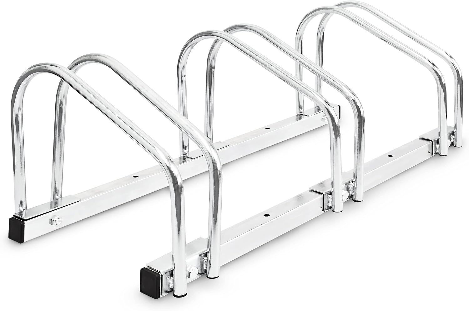  Relaxdays Râtelier Pour 3 Vélos Argent