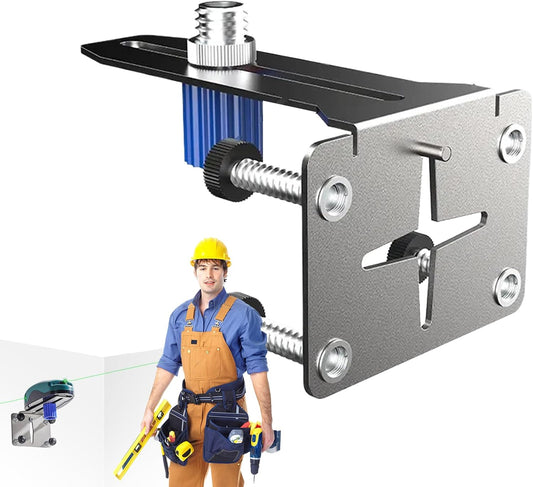 GENERIC Support Mural Pour Niveaux, Supports De Niveaux En Acier Inoxydable, Support De Réglage De Précision, Design De Montage Solide, Accessoire D'outils électriques Idéal Pour La Décoration Et La Mesure De