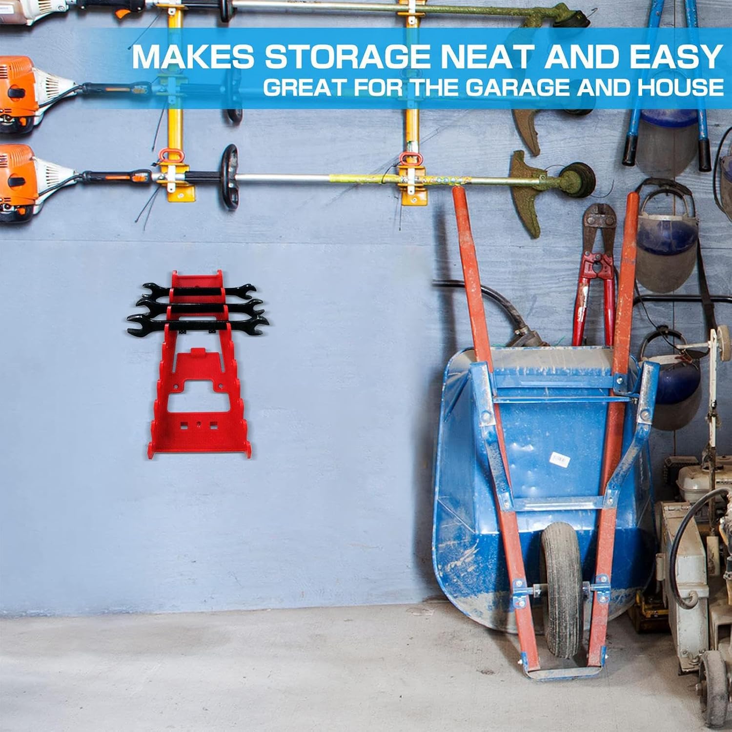 GENERIC Organiseur De Clés, Support Robuste Pour Panneau Perforé, Support Pour Outils De Tournevis, Support Mural, Solution De Rangement Peu Encombrante, Base Antidérapante, Parfait Pour Garage, Atelier