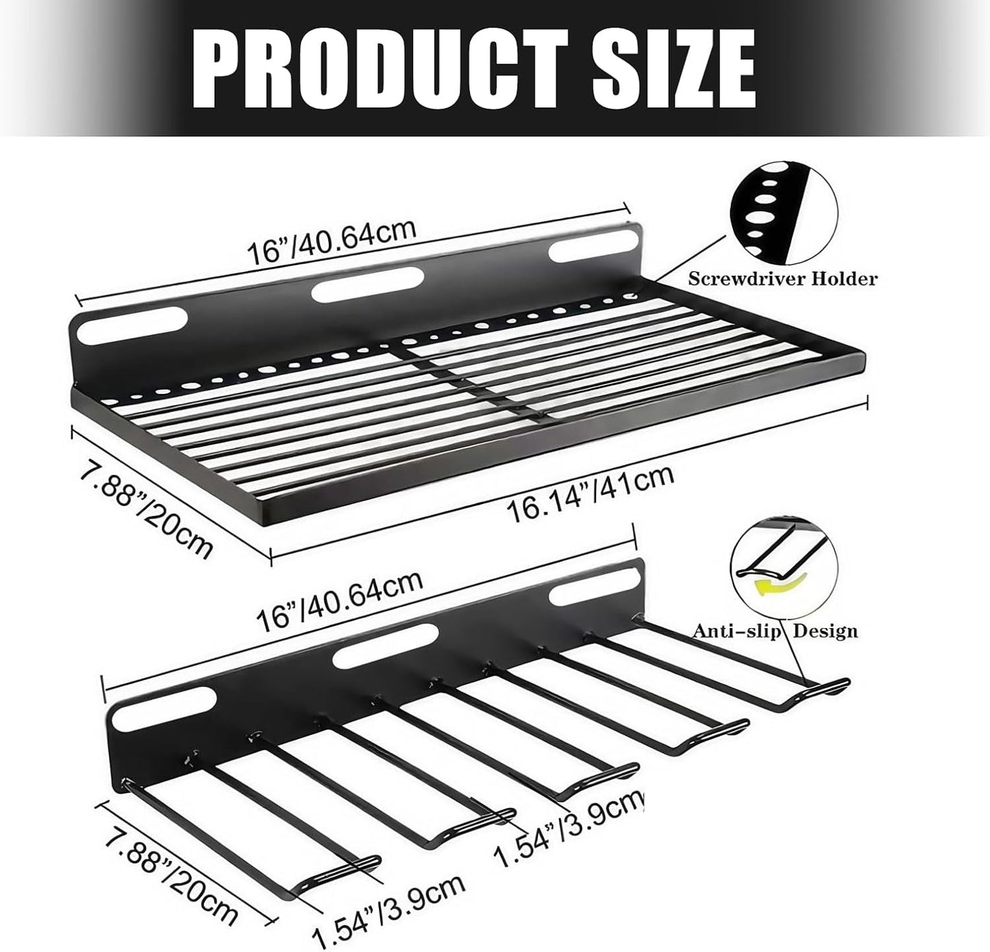 Support Mural Pour Outils électriques Pour Perceuse, Tournevis, Rangement Robuste Pour Outils De Rangement